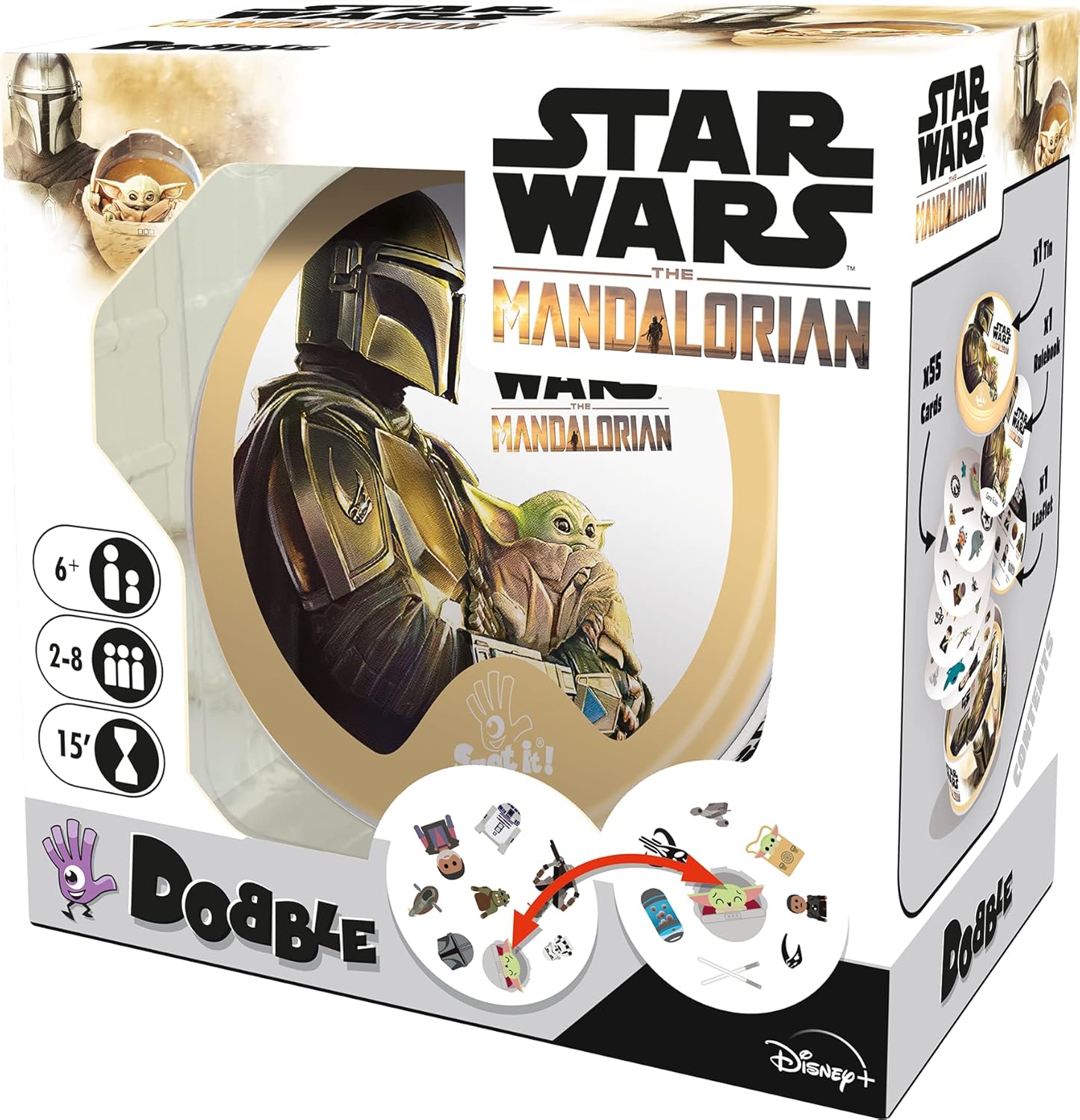 Asmodee Dobble Star Wars The Mandalorian Card Game - 2 to 8 Players, Ages 6+, 15 Minute Play Time 5