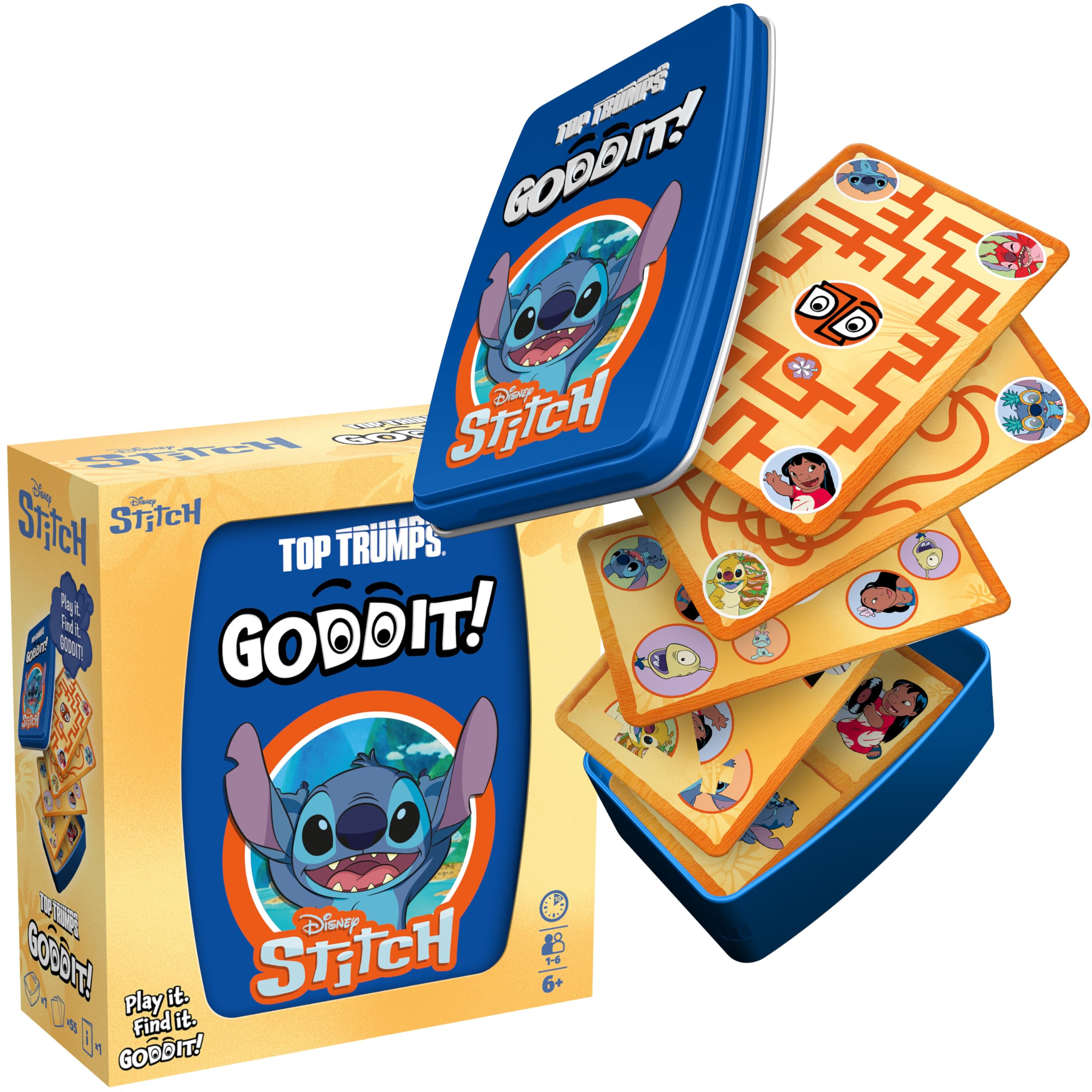 Top Trumps Stitch Goddit! Card Game for Kids and Adults Family Game Travel