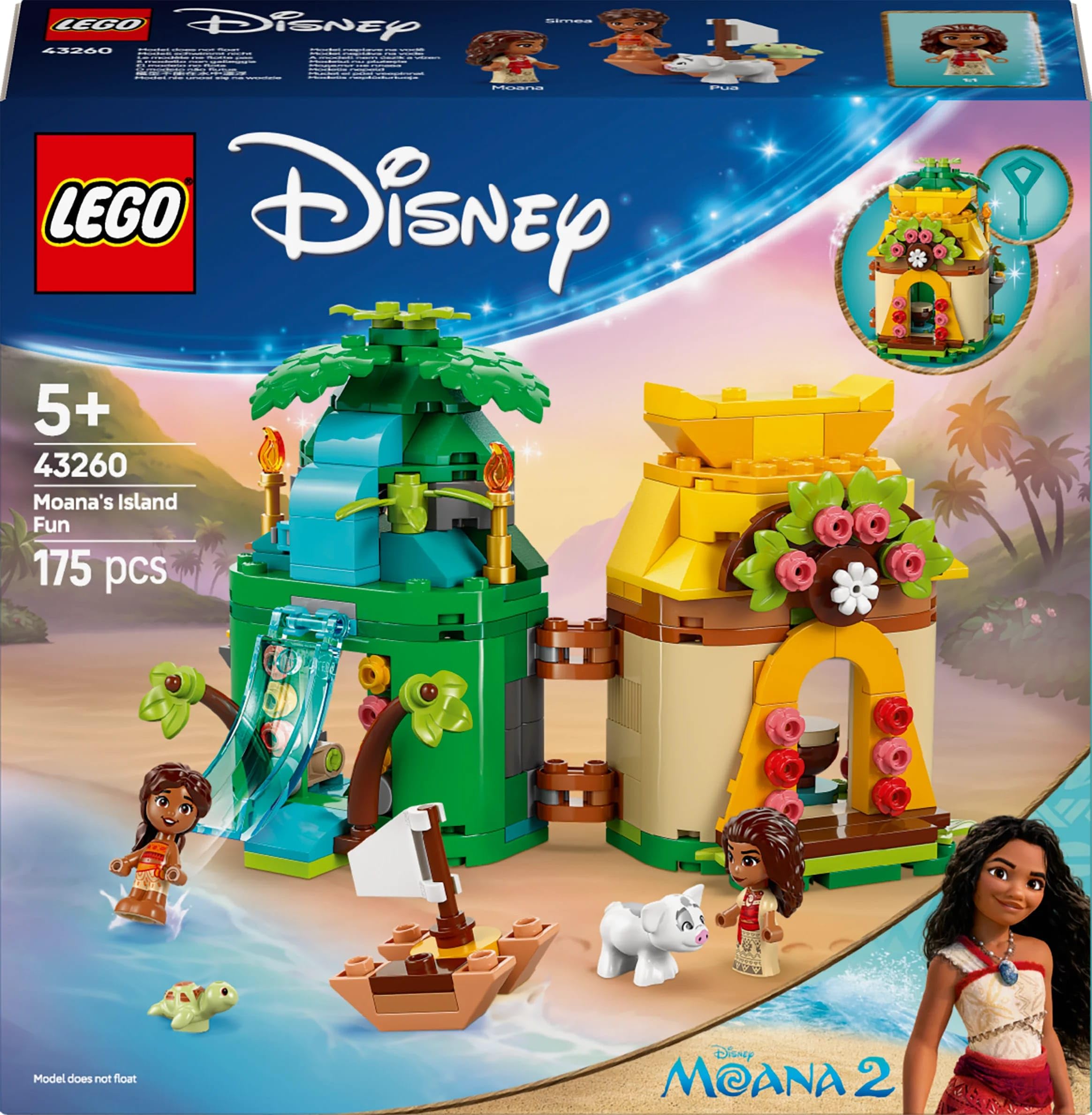 LEGO Disney Moana 2 Moana's Island Fun Building Set - 175-Piece Playset for 5+ 8