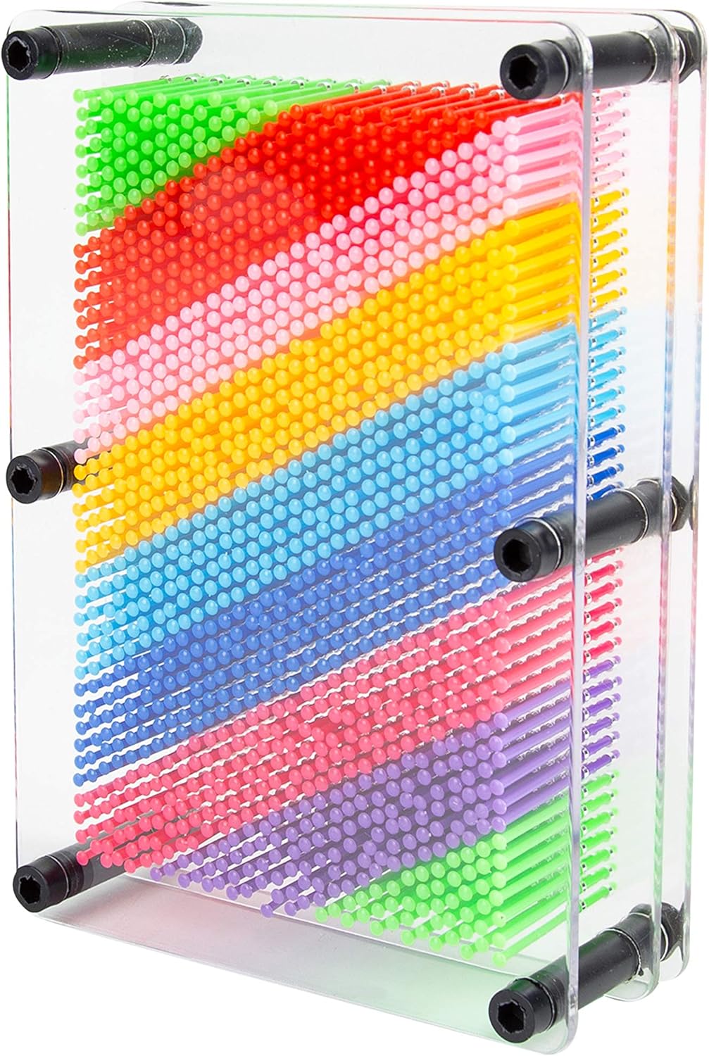 Global Gizmos 45149 Rainbow Pin Art Impression Toy 4