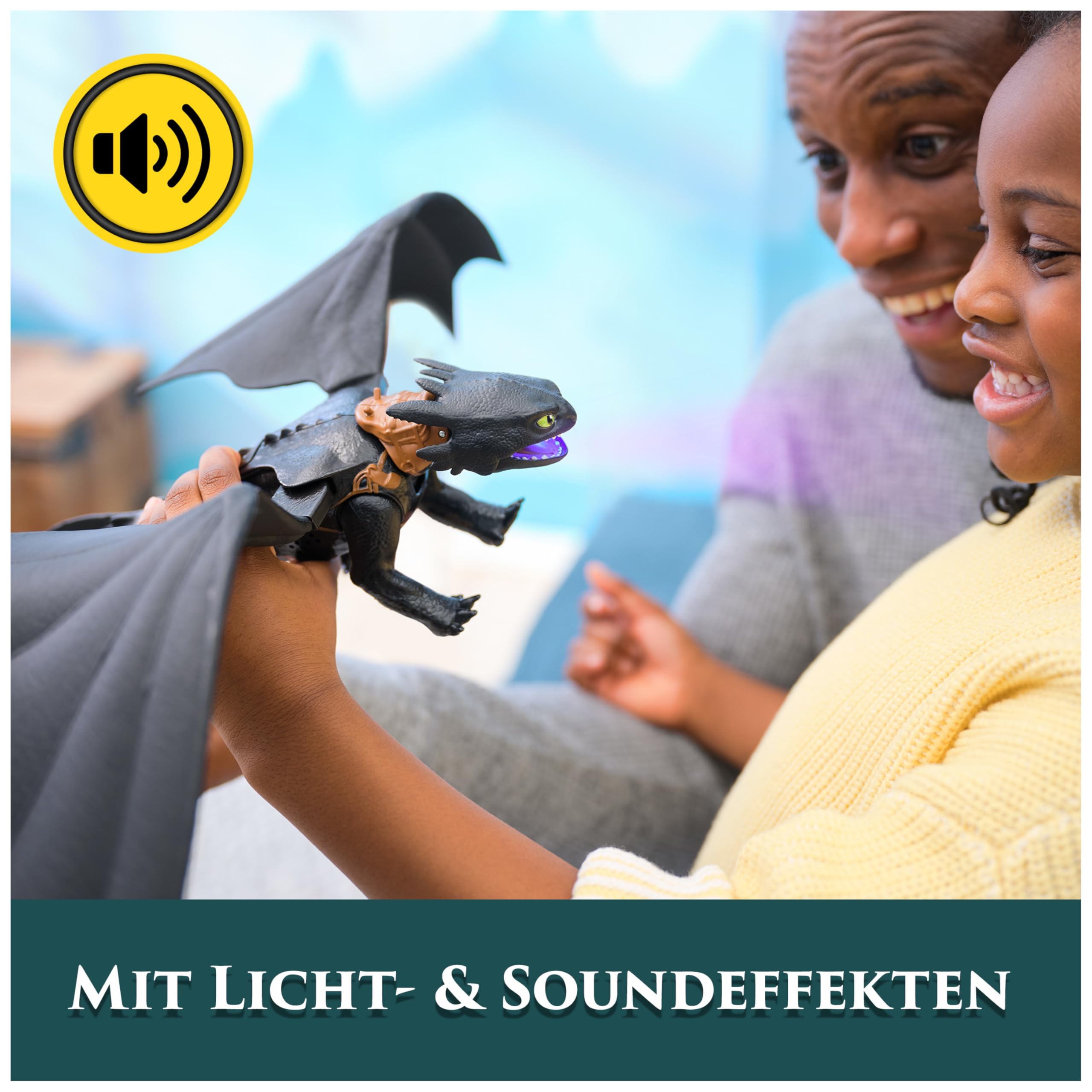 Dreamworks Dragons Ultimate Plasma Blast Toothless - Light-Up Action Figure for Kids 4+ 12