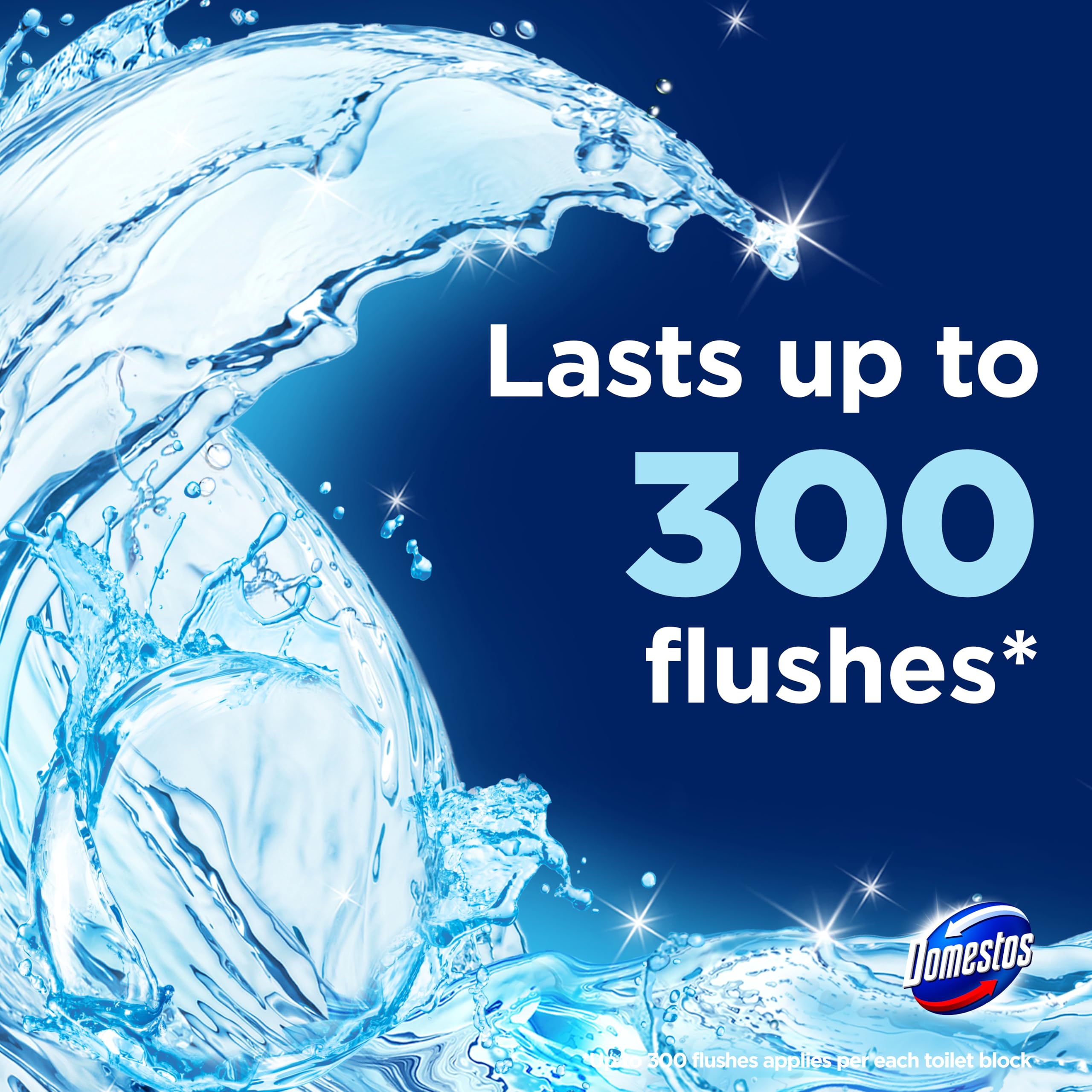 Domestos Power 5 Ocean Toilet Rim Block - Long-Lasting Toilet Freshener for Up to 300 Flushes 4