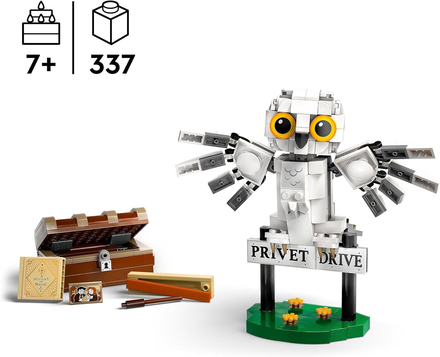 LEGO Harry Potter Hedwig at 4 Privet Drive - Buildable Toy for Ages 7+