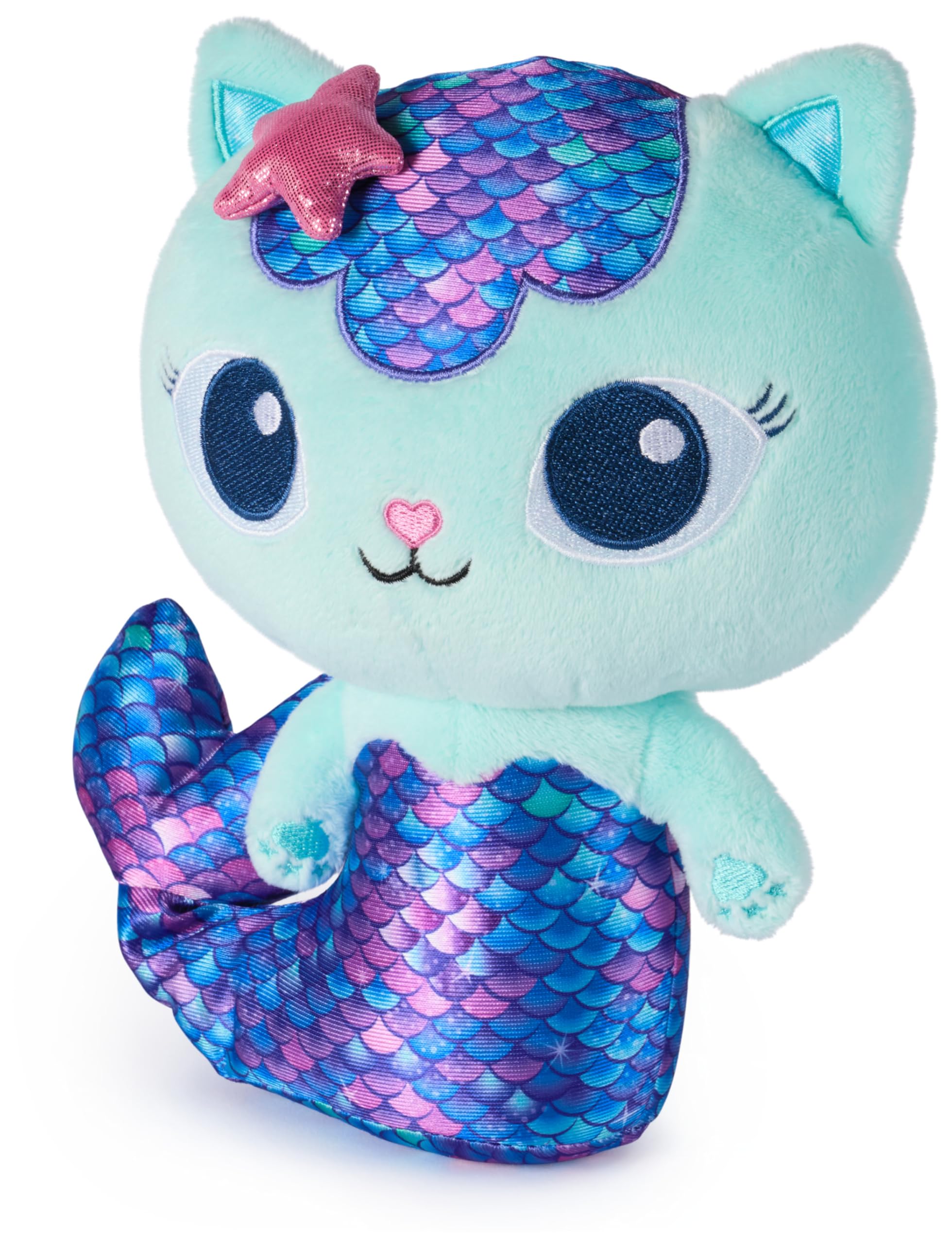 Gabby’s Dollhouse Fin-Tastic MerCat - 25cm Interactive Plush Toy for Kids 7