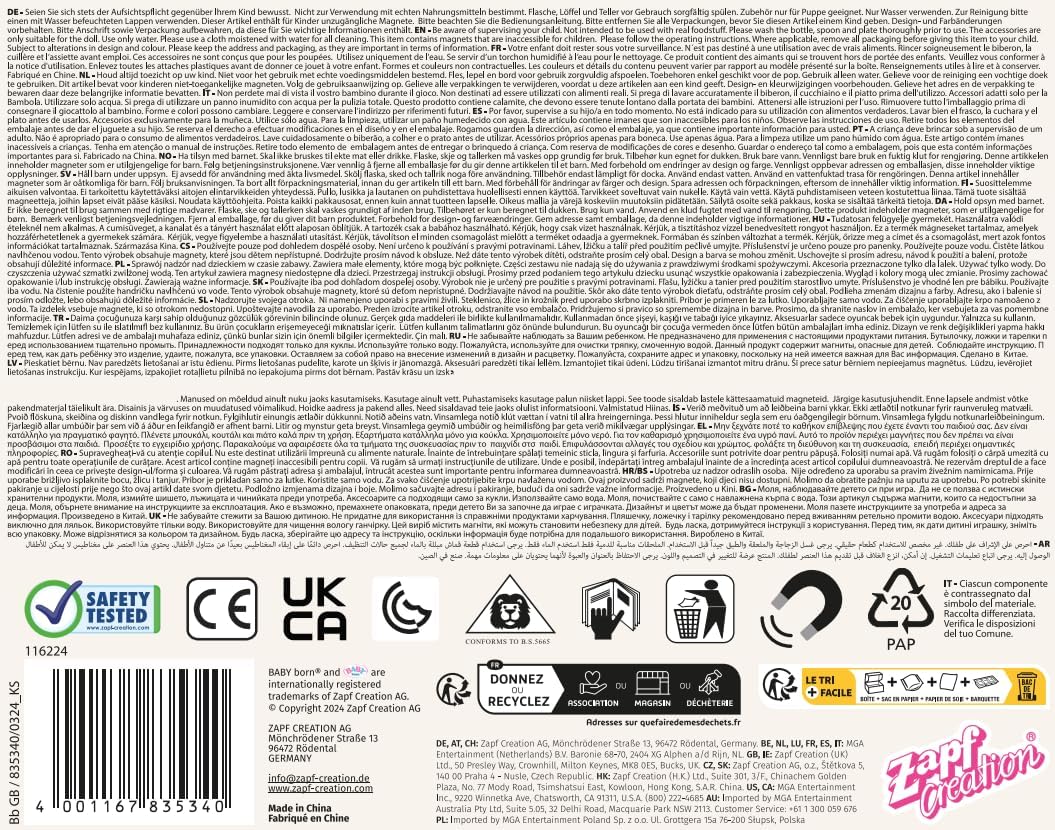 BABY born Little Magic Boy 835340 - 36cm Interactive Doll with 7 Lifelike Functions 10