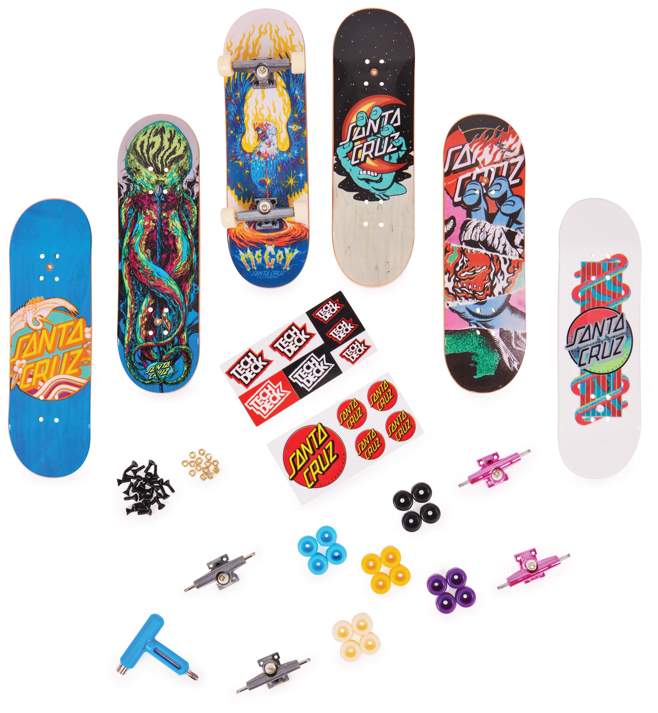 Tech Deck Sk8shop Bonus Pack - Build 6 Custom Fingerboards, Ages 6+ 12