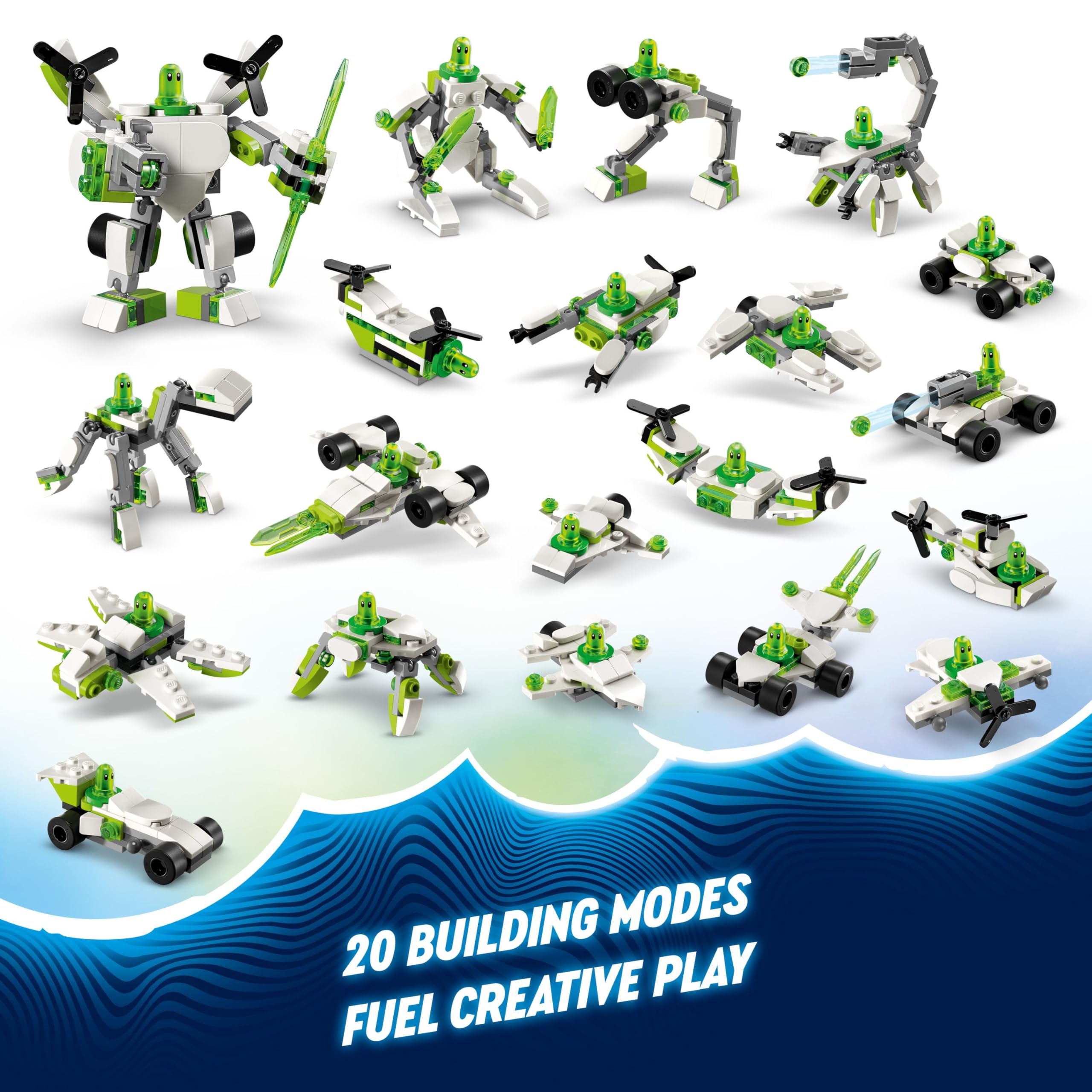 LEGO DREAMZzz Z-Blob’s Robot and Vehicle Adventures Set - 20 Build Options for Ages 7+ 9