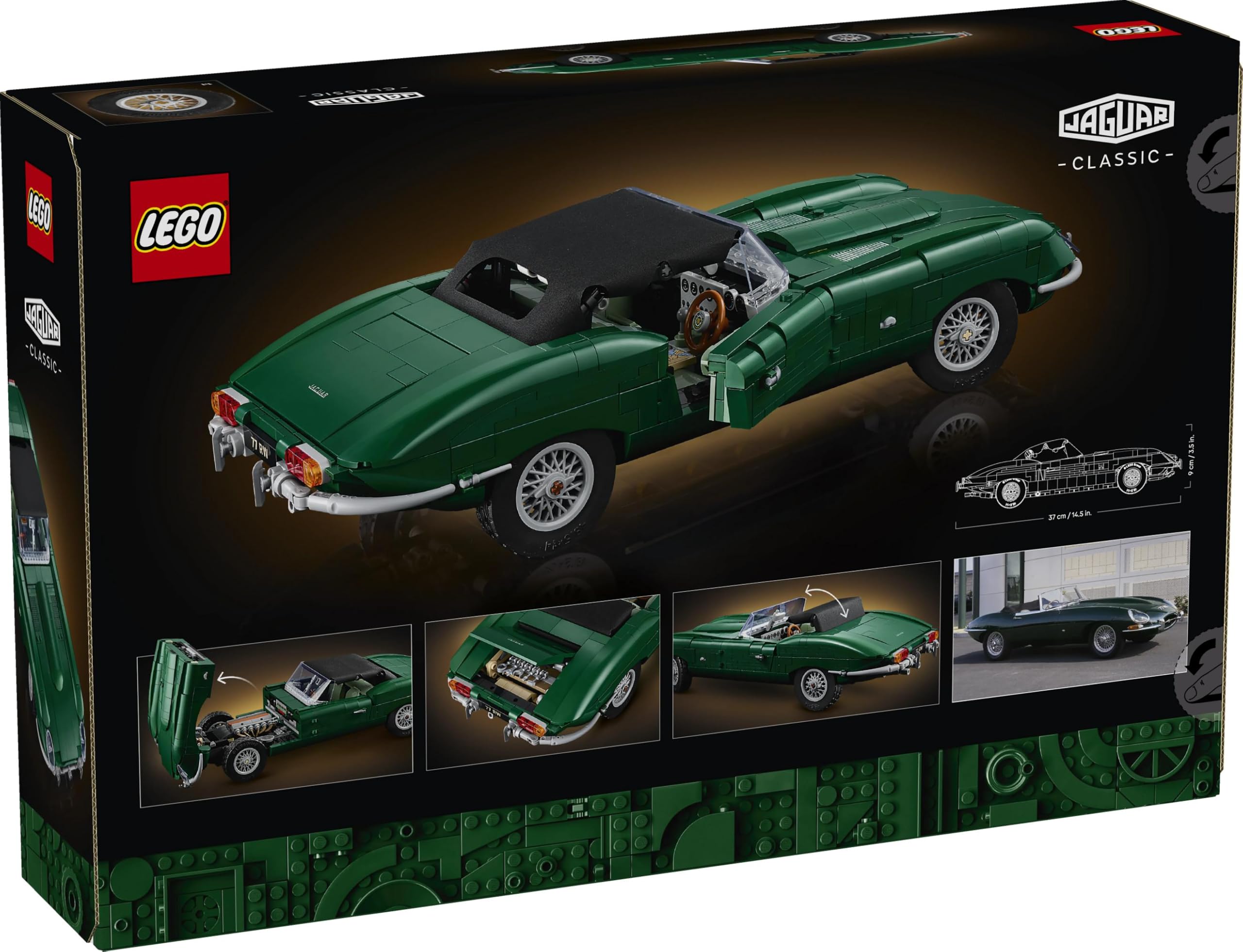 LEGO Icons Jaguar E-Type - Classic Sports Car Model Kit for Adults | 18+ Age Range | 11381 8