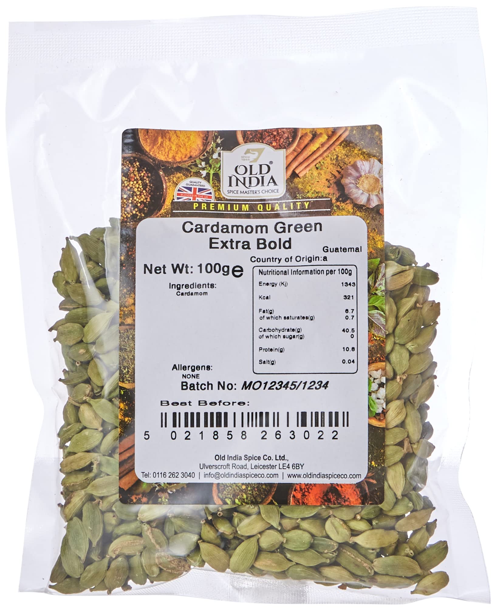 Old India Green Cardamom Extra Bold - Whole Spice | 100g 1