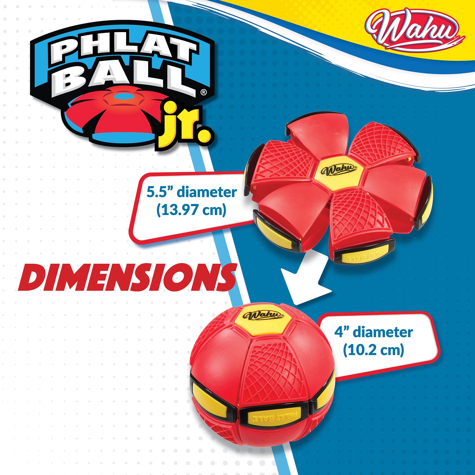Wahu Phlat Ball Junior - Transforming Disc to Ball Toy for Kids 5+ 13