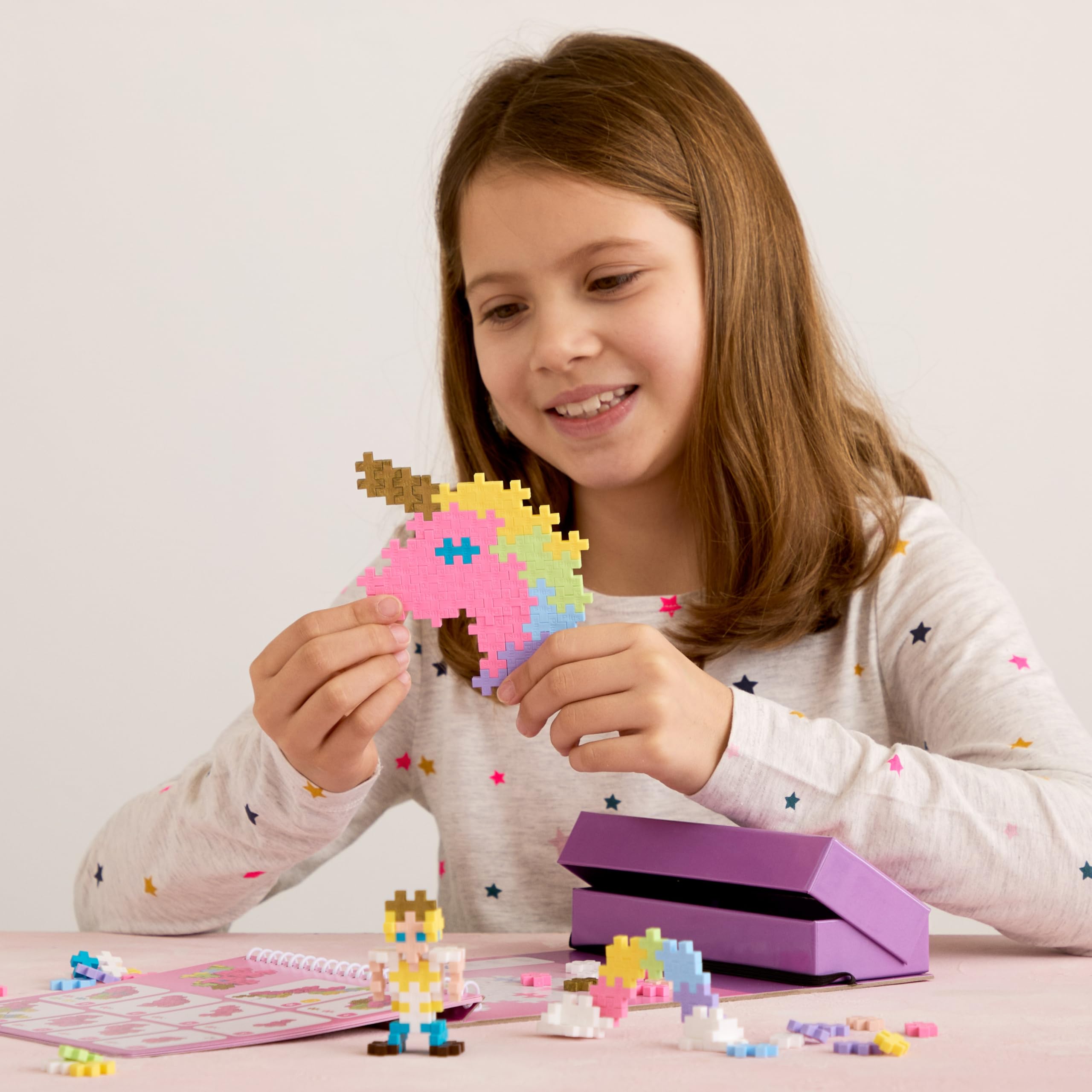 PLUS PLUS Puzzle by Number Activity Pad - 125-Piece Travel Building Set for Kids 5+ 4