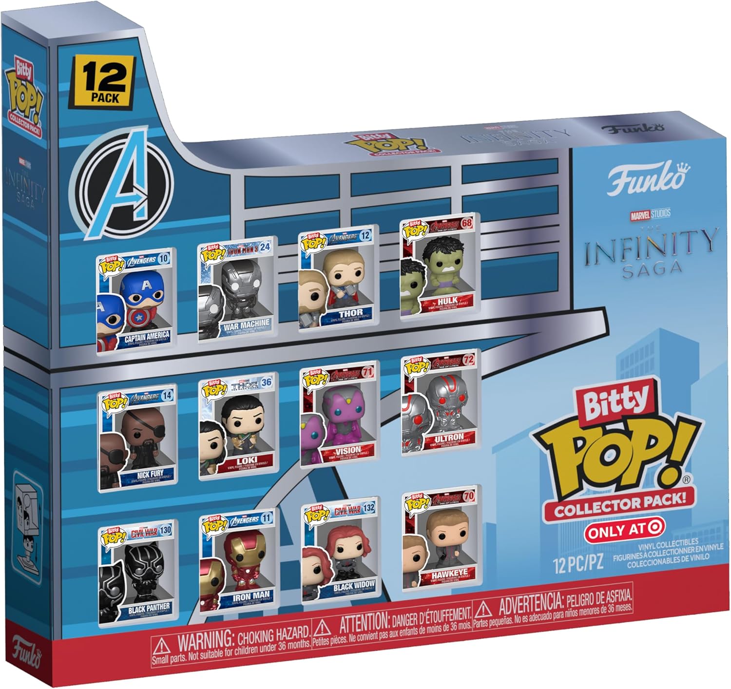 Funko Bitty Pop! Marvel: Infinity Saga - 12pc Vinyl Figures Multipack