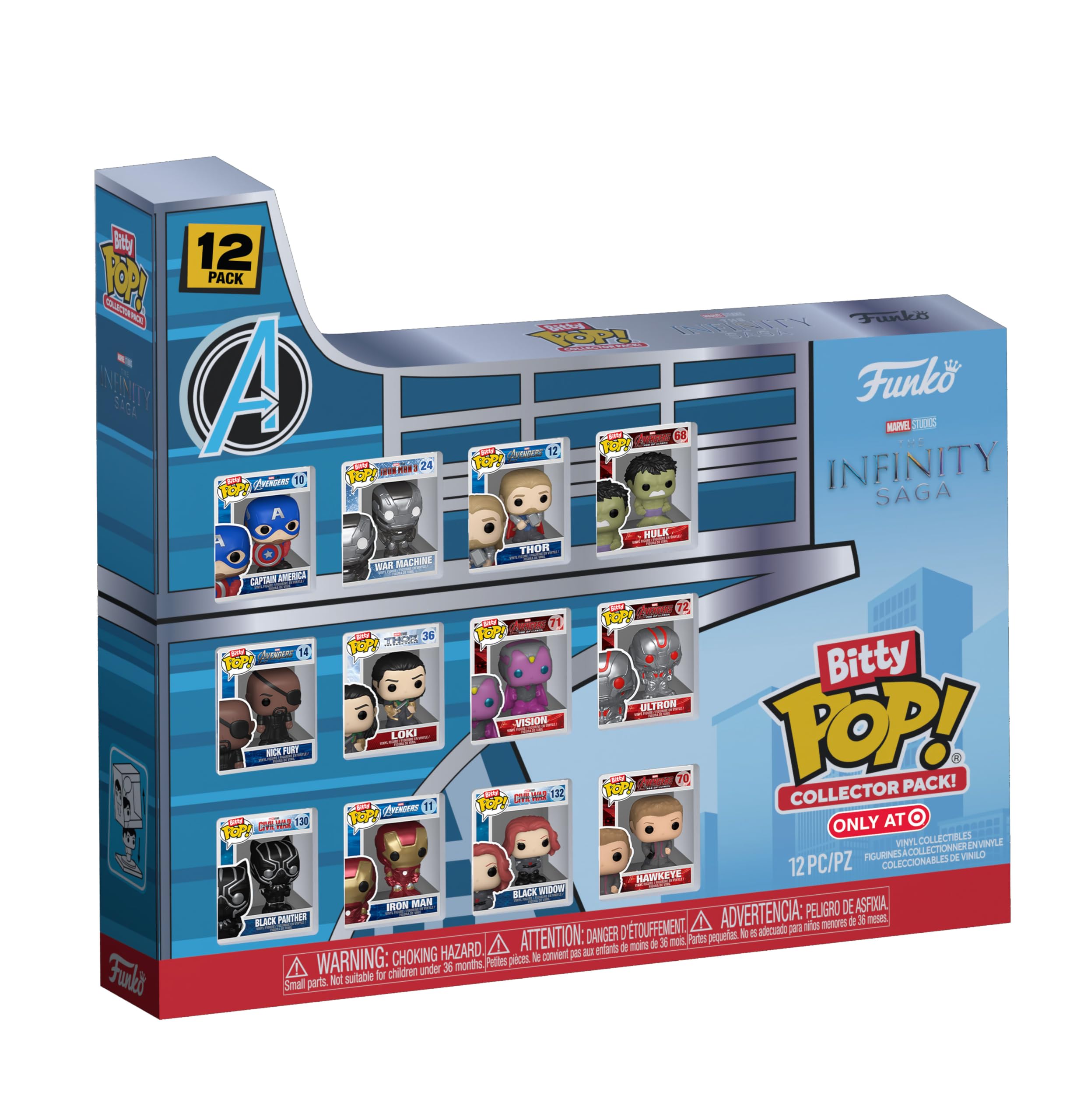 Funko Bitty Pop! Marvel: Infinity Saga - 12pc Vinyl Figures Multipack 8