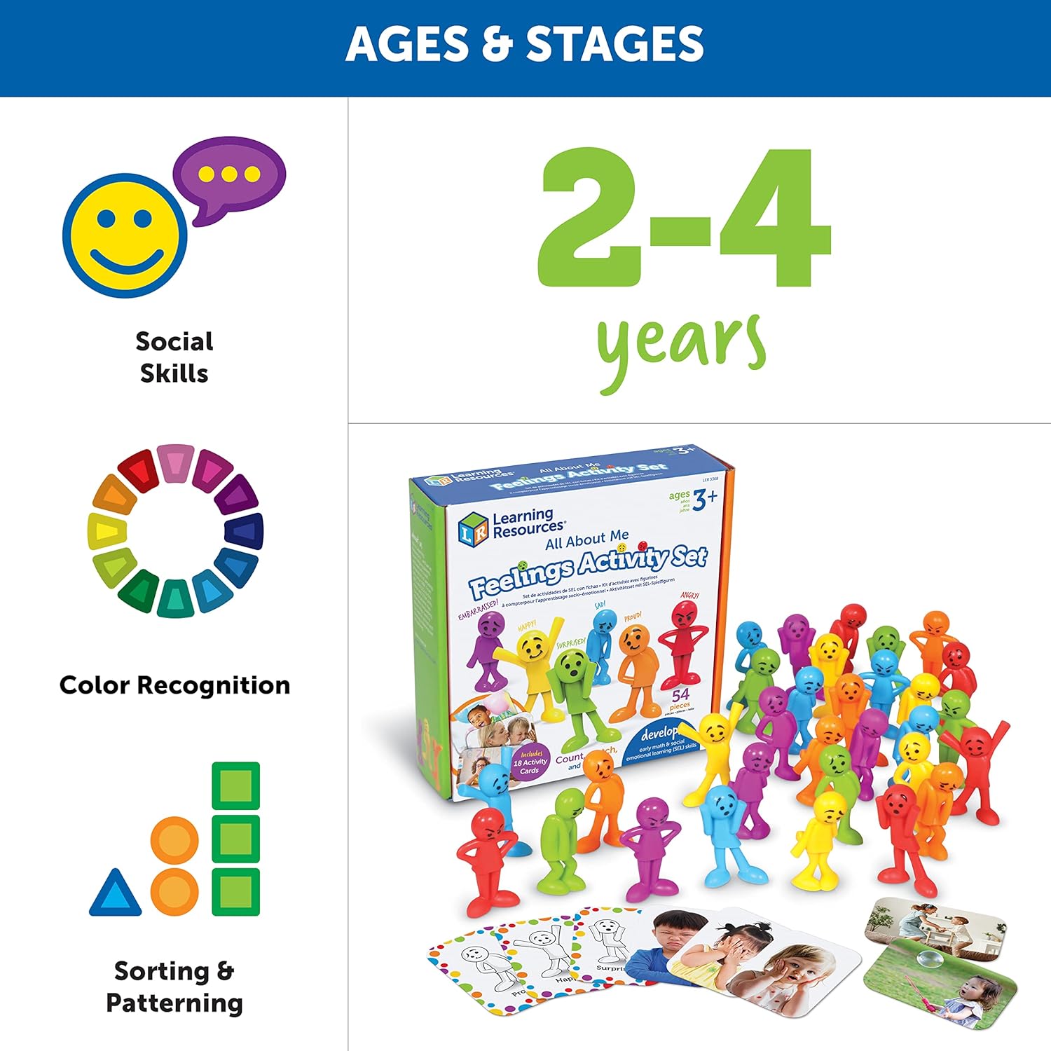 Learning Resources All About Me Feelings Activity Set - 54 Pieces, Ages 3+ 3