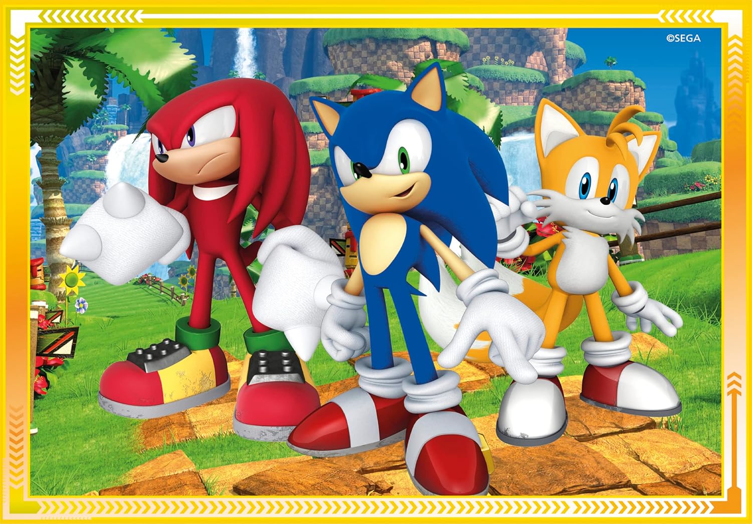 Clementoni 21522 Sonic Puzzle - 4-in-1 Educational Jigsaw Puzzle for Toddlers 3 Years+ 5