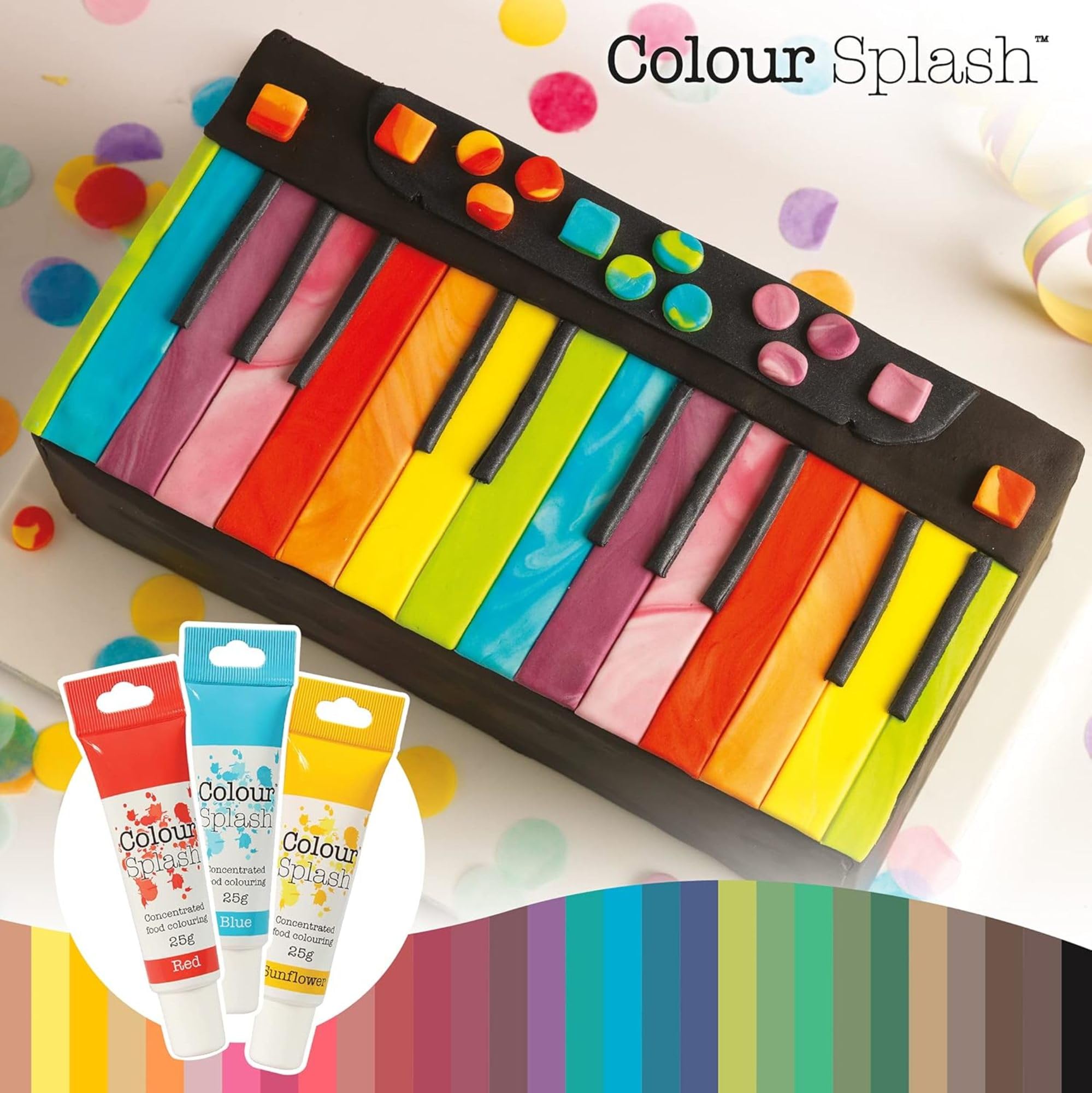 Colour Splash Food Colouring Gel Tube - Highly Concentrated Edible Colour for Baking | Pink, 25g 5