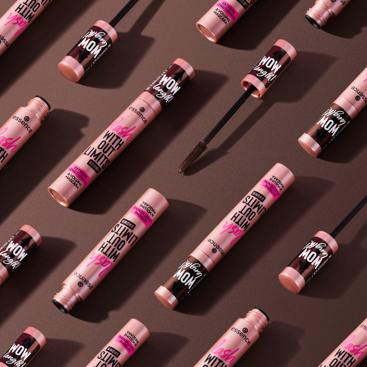 Essence Cosmetics Lash Without Limits Brown Extreme Lengthening & Volume Mascara - Long-Wearing, Thickening, Lengthening | 13 ml 11