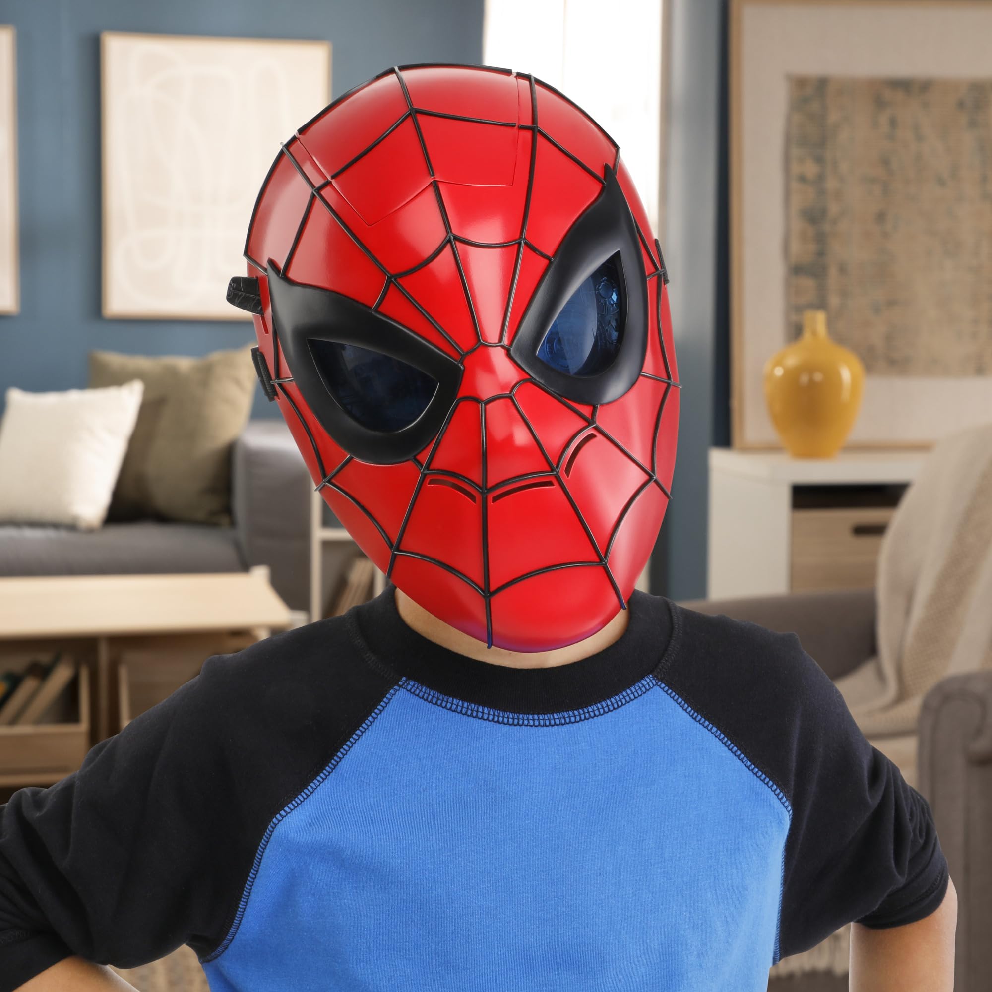 Hasbro SPIDER-MAN Glow FX Mask - Light-Up Lenses | Ages 5+ | Adjustable Fit 8