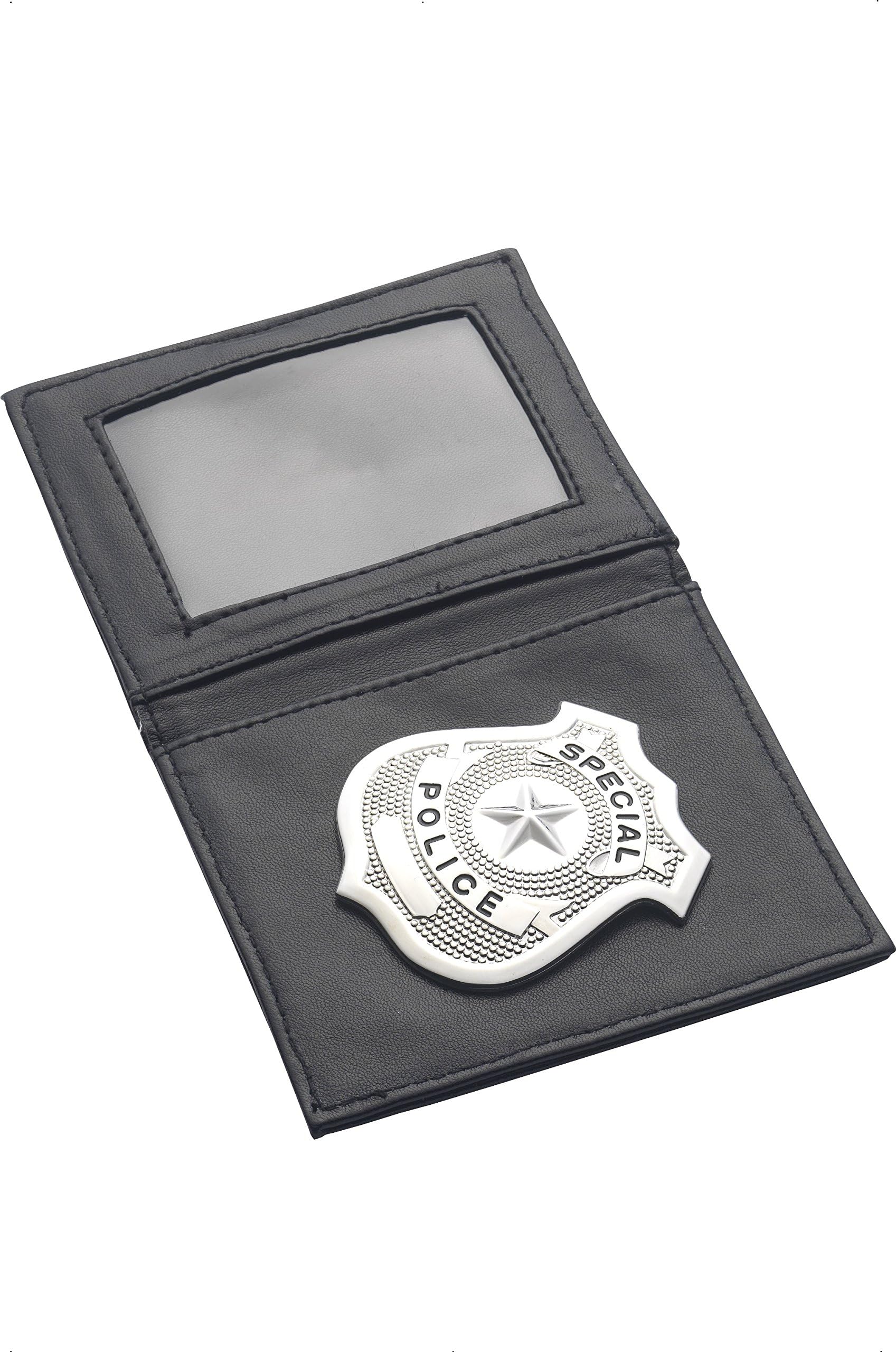Smiffys Police Badge in Wallet - Silver Cops & Robbers Fancy Dress Accessory 4