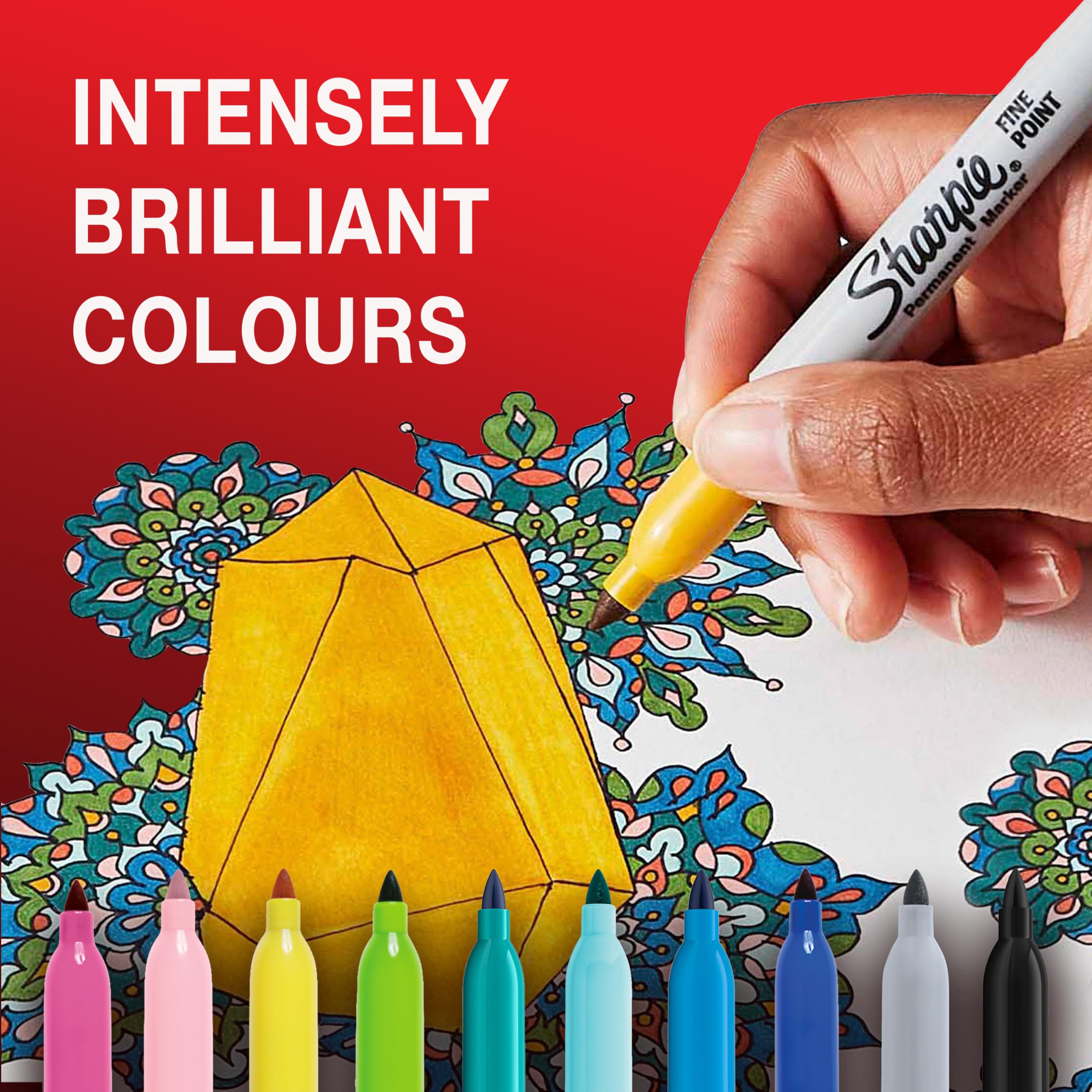 Sharpie Permanent Marker Pens - Limited Edition Colouring Set | 18 Count Fine Tip 4