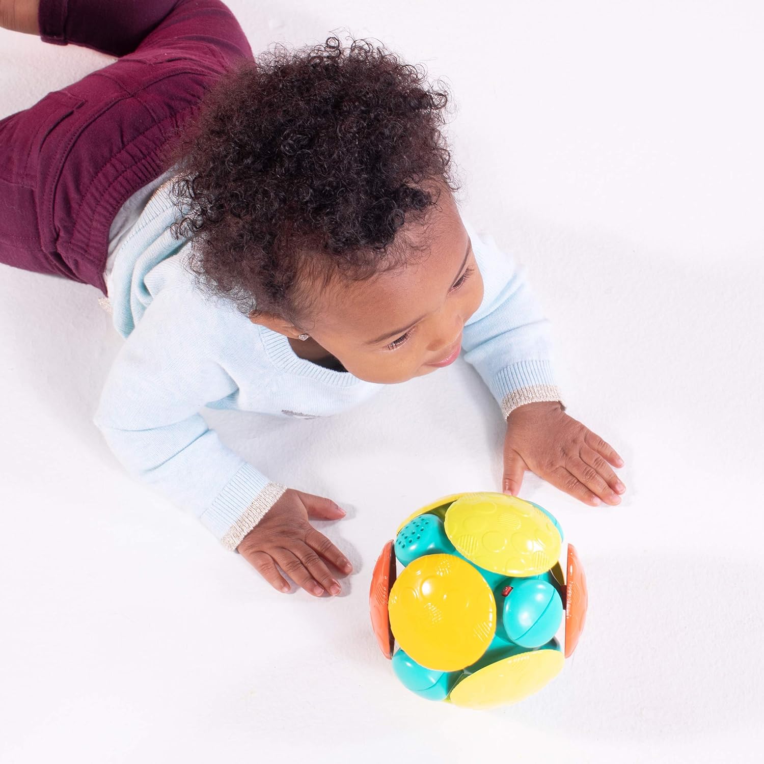 Bright Starts Wobble Bobble Ball - Interactive Chase Toy for Babies 11