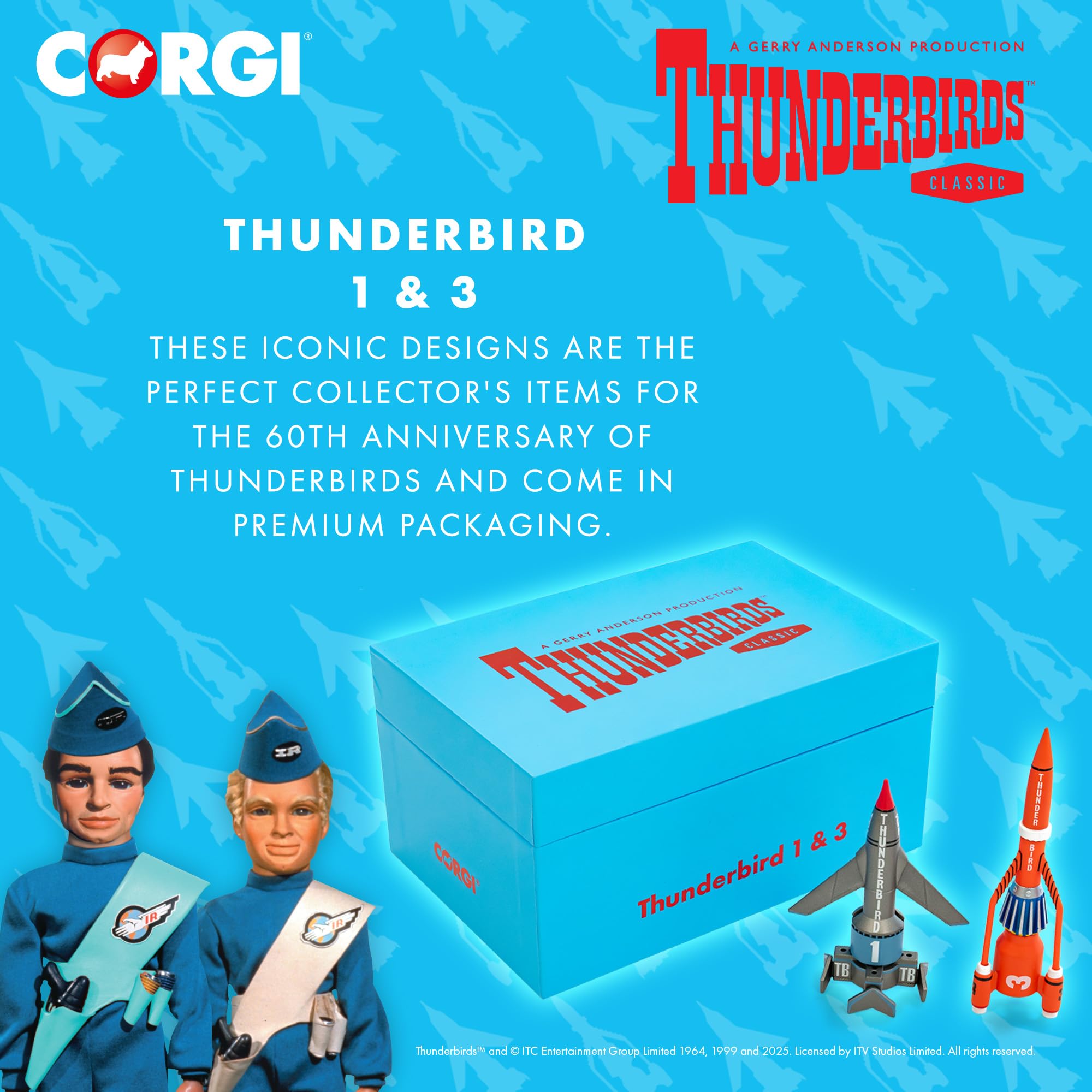 Corgi Diecast Model Cars - CC00902 Thunderbirds F.A.B. Collection Thunderbird 1 & 3 5