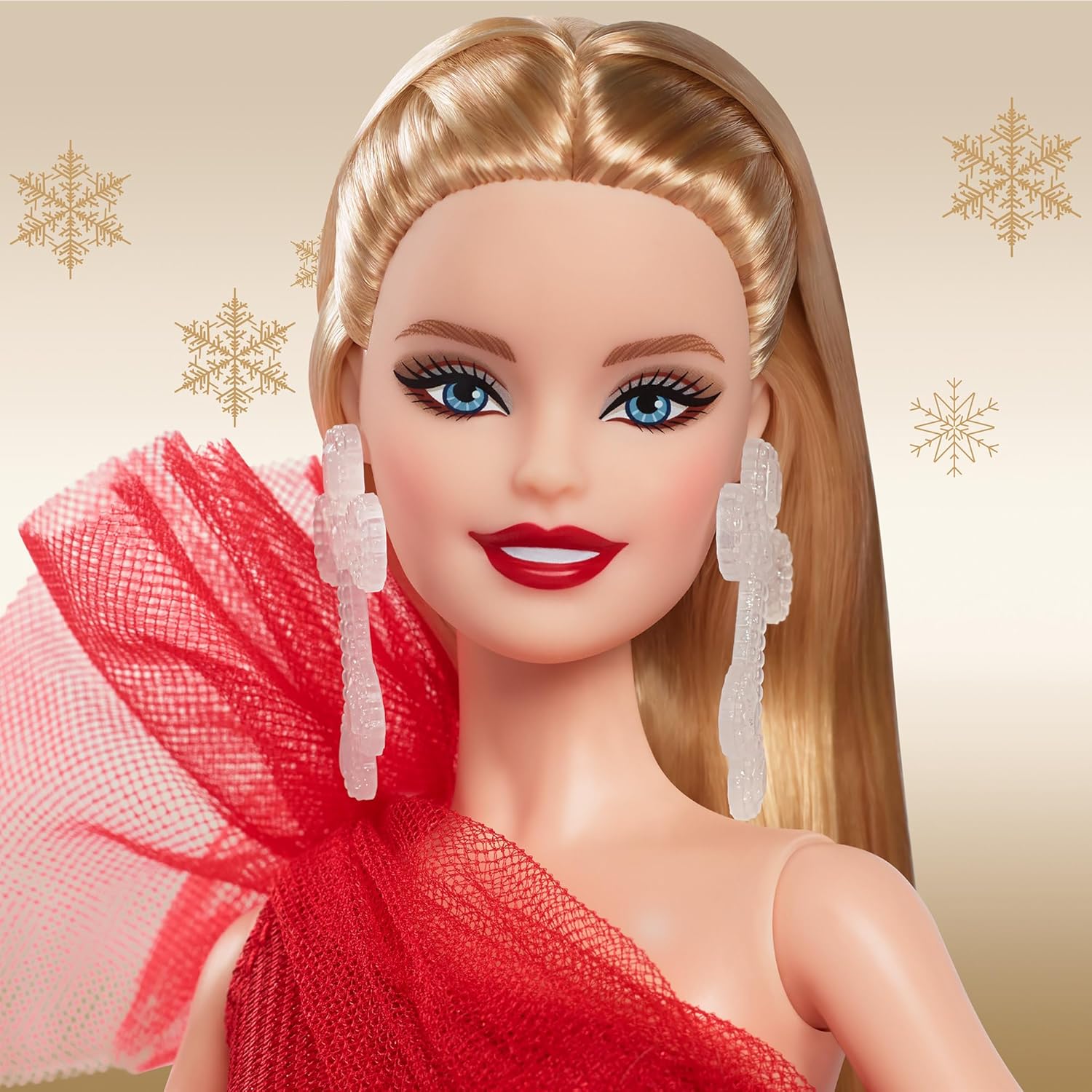 Barbie Signature 2024 Holiday Blonde Doll - Festive Plaid Gown Collectible for Ages 6+ 4