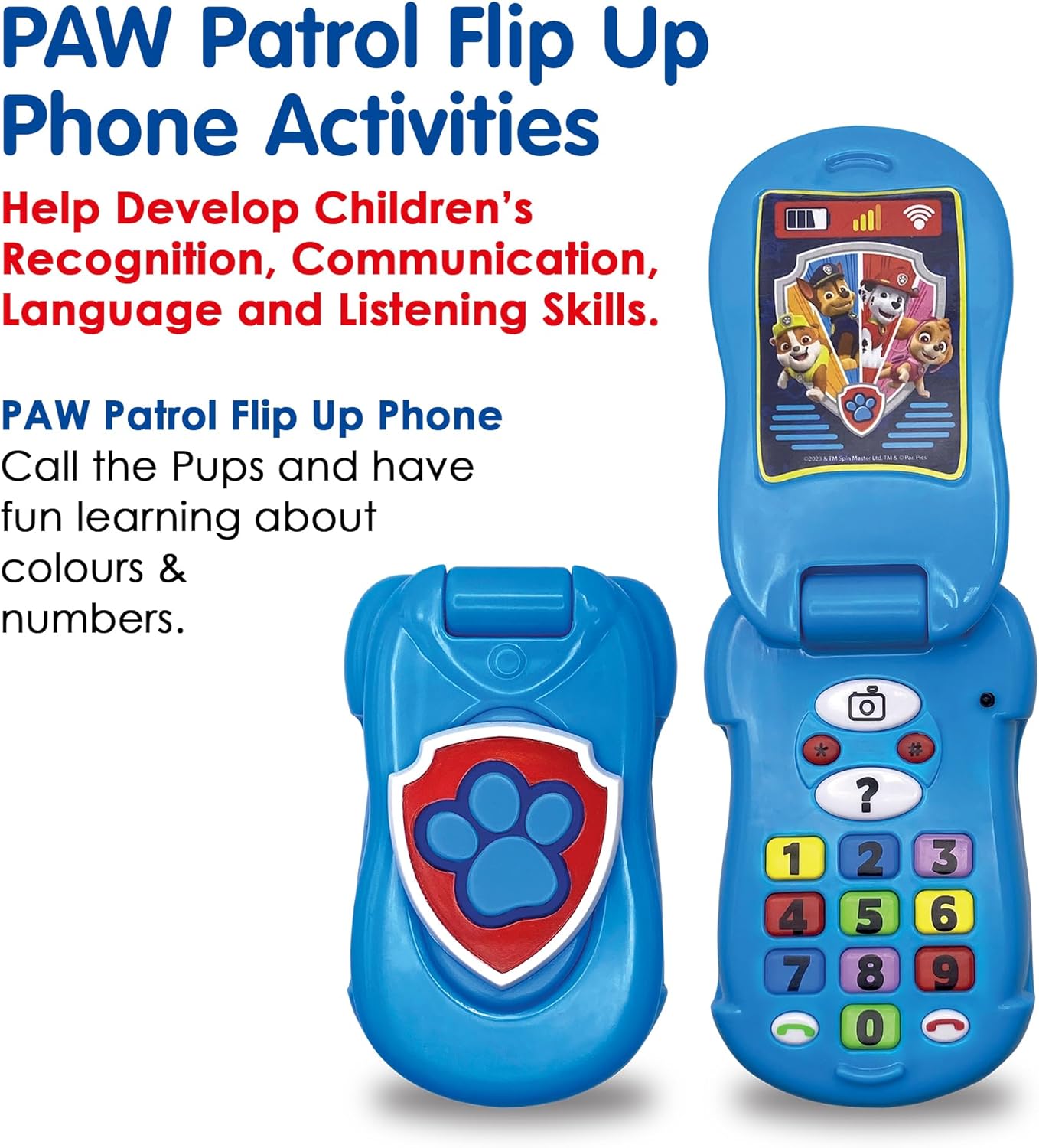 Paw Patrol Flip-Up Phone - Interactive Learning Toy for Toddlers 18 Months & Up 10