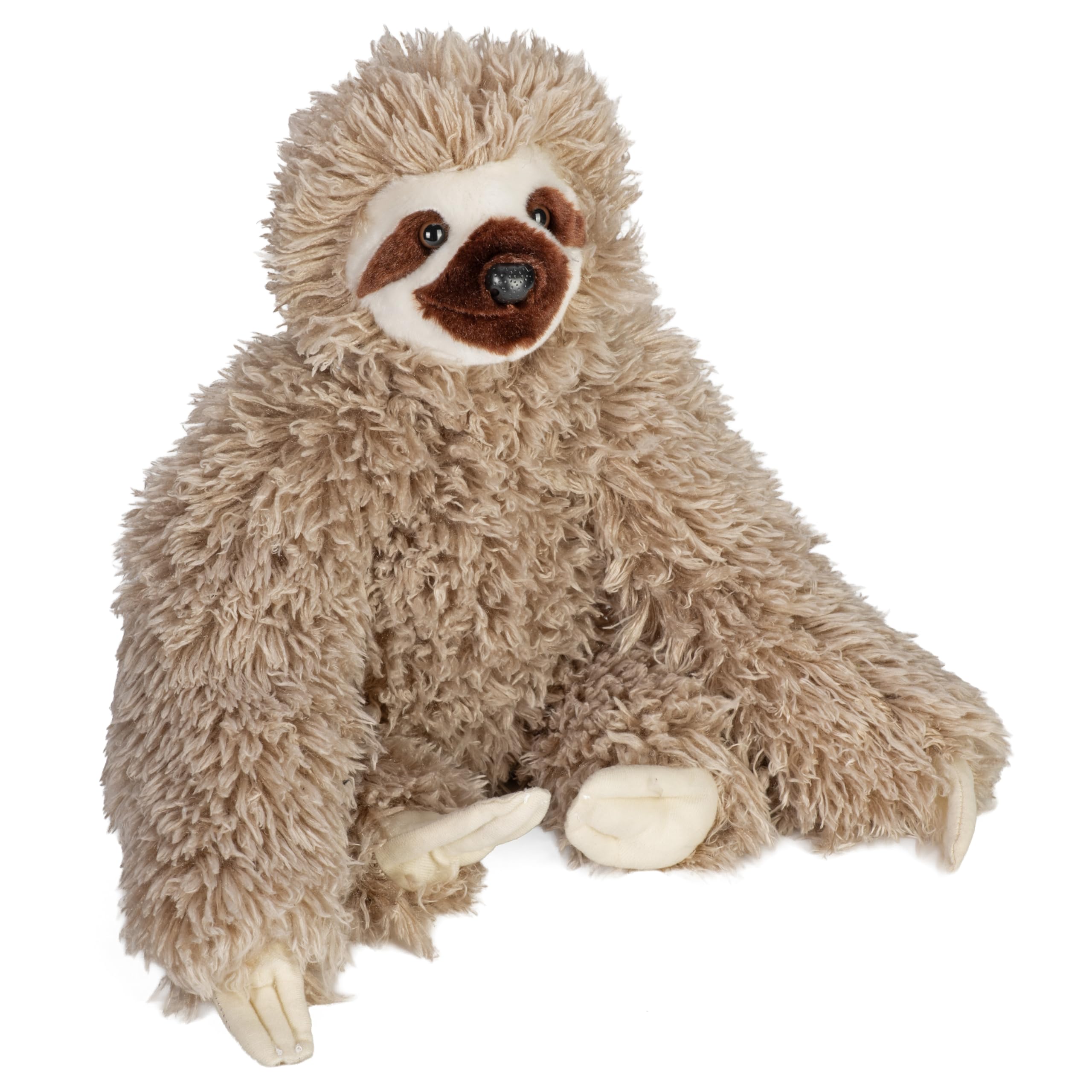 WILD REPUBLIC Cuddlekins Sloth Plush Soft Toy - Grey, 30 cm | Handcrafted | Recycled Fill