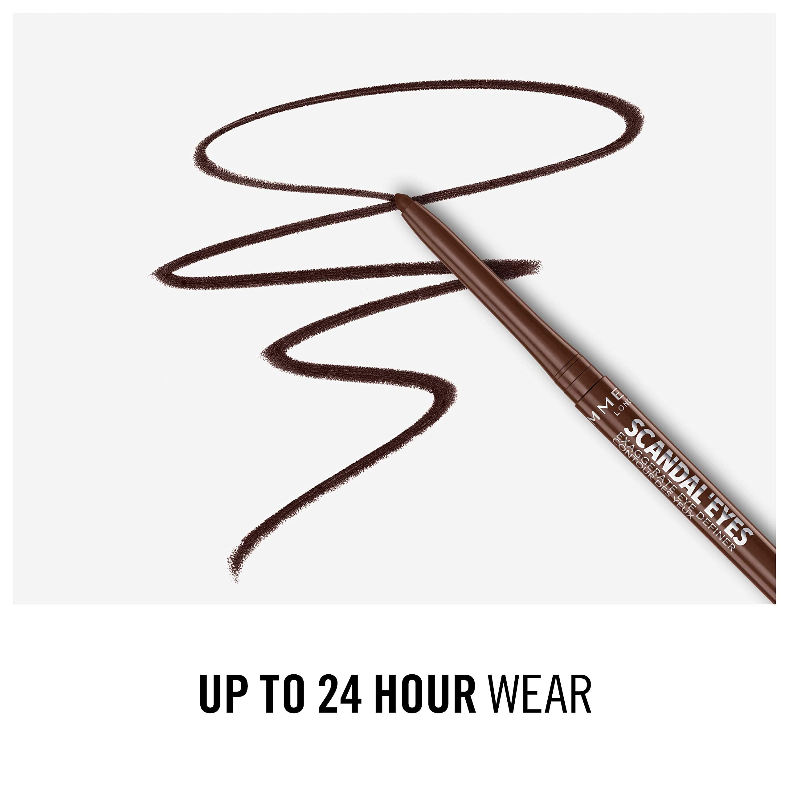 Rimmel Scandaleyes Exaggerate Eye Definer Eyeliner - Chocolate Brown, 0.35g 8
