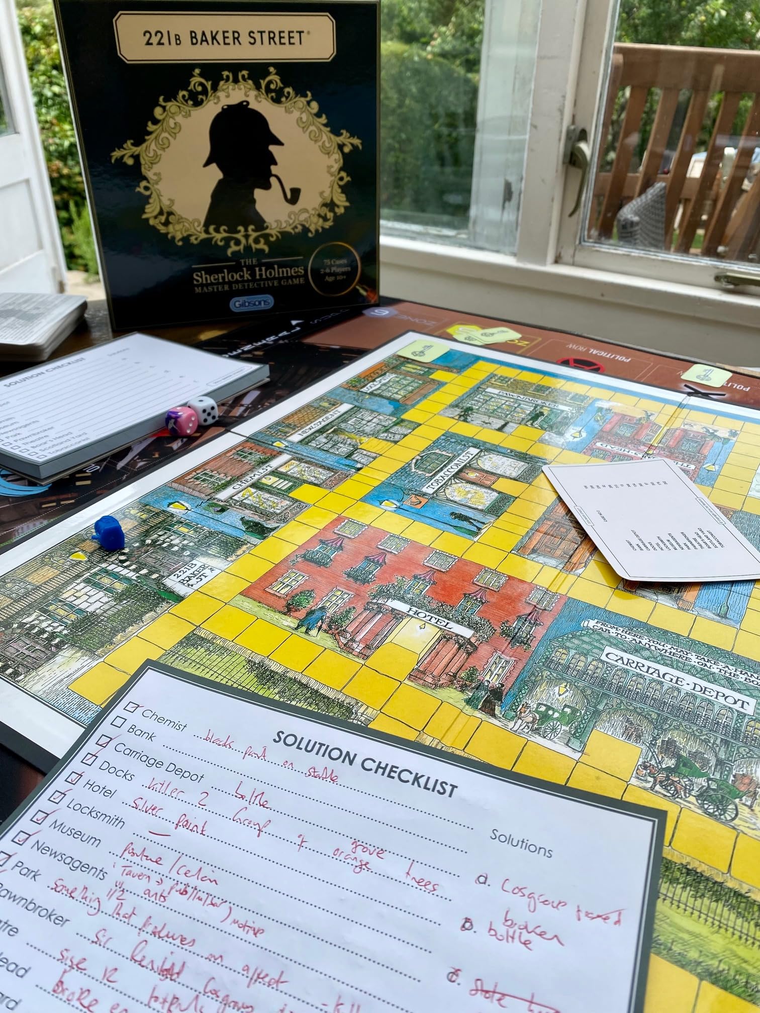 Gibsons 221B Baker Street Detective Board Game 8