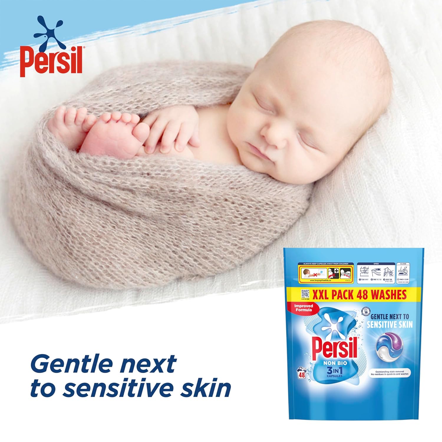 Persil - Non Bio 3 in 1 Waschkapseln 48 Wäschen 6