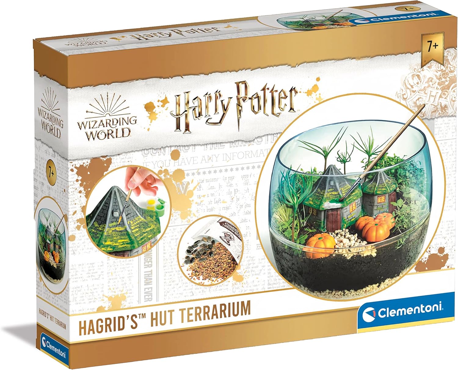 Clementoni 19248 Terrarium - Harry Potter Hagrid's Hut Educational Kit for Kids Ages 7+