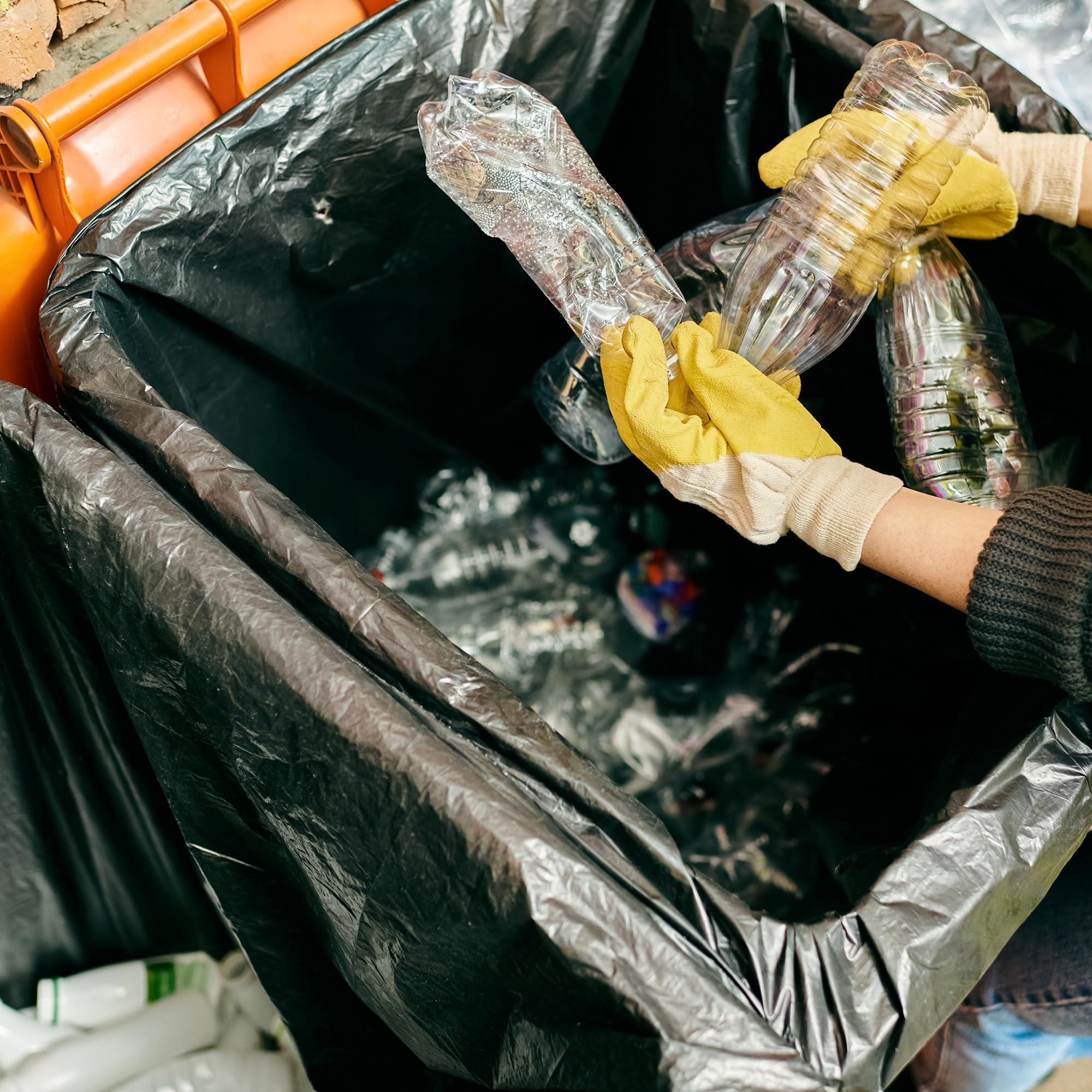 EcoBag 240L Heavy Duty Wheelie Bin Liners - 20 Pack Black Recycled Bags 11