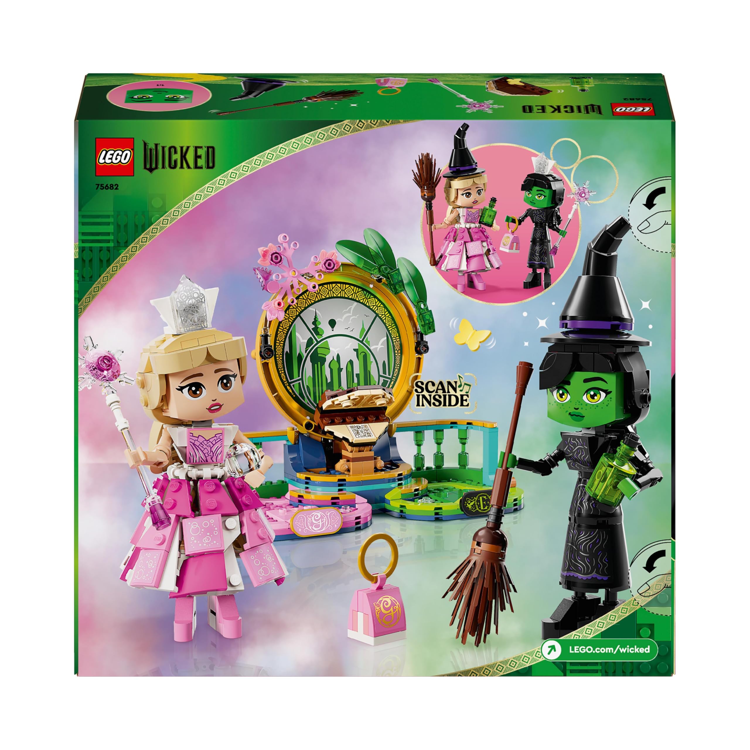 LEGO Wicked Elphaba & Glinda Figures 75682 - Building Set for 10+ Year Olds 10