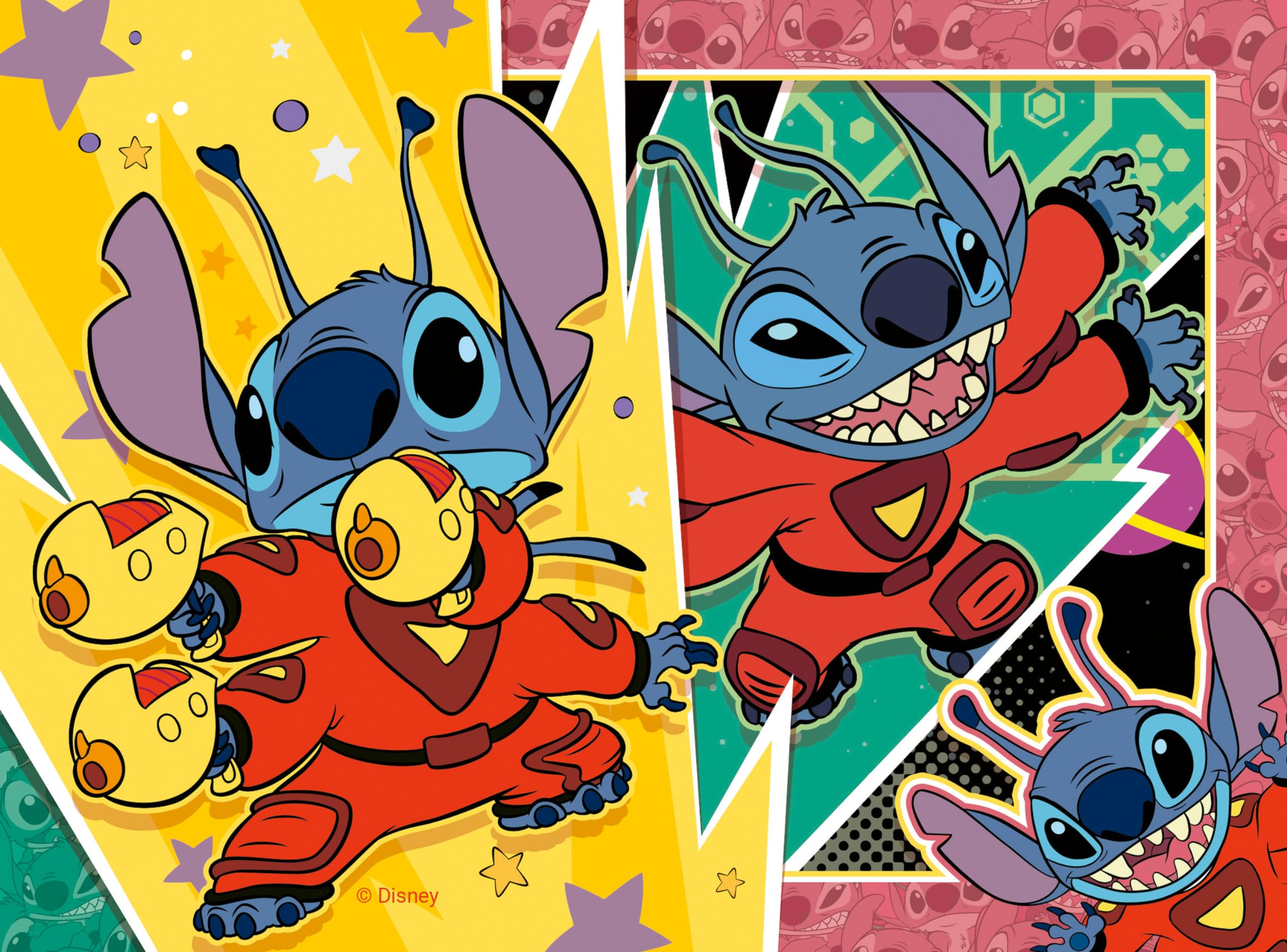 Ravensburger Disney Stitch Progressive Jigsaw Puzzles Set (4 Puzzles) for Ages 3+ 5