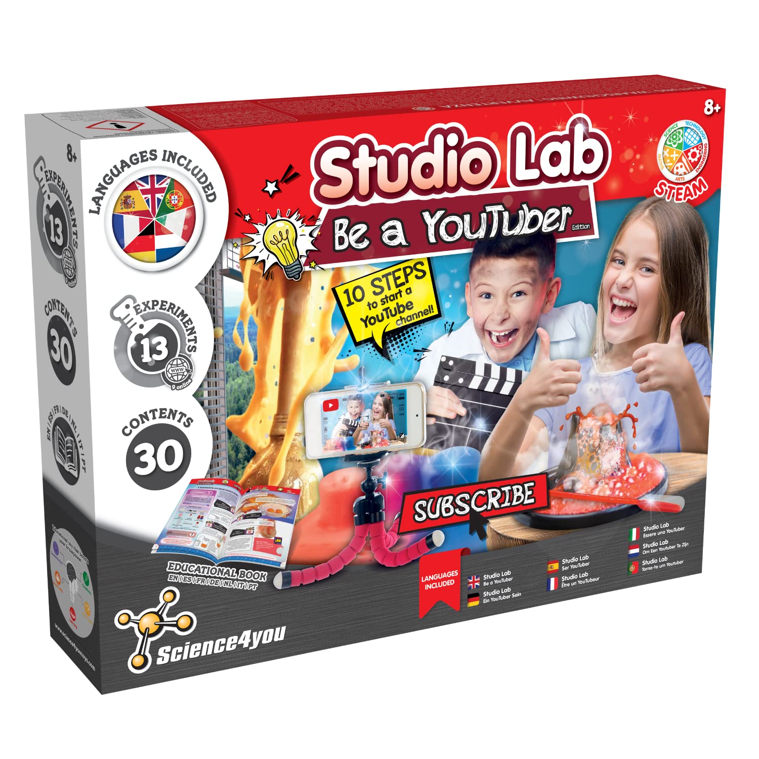Science4you Be a Youtuber Starter Kit - STEM Science Lab for Kids 8+ 8
