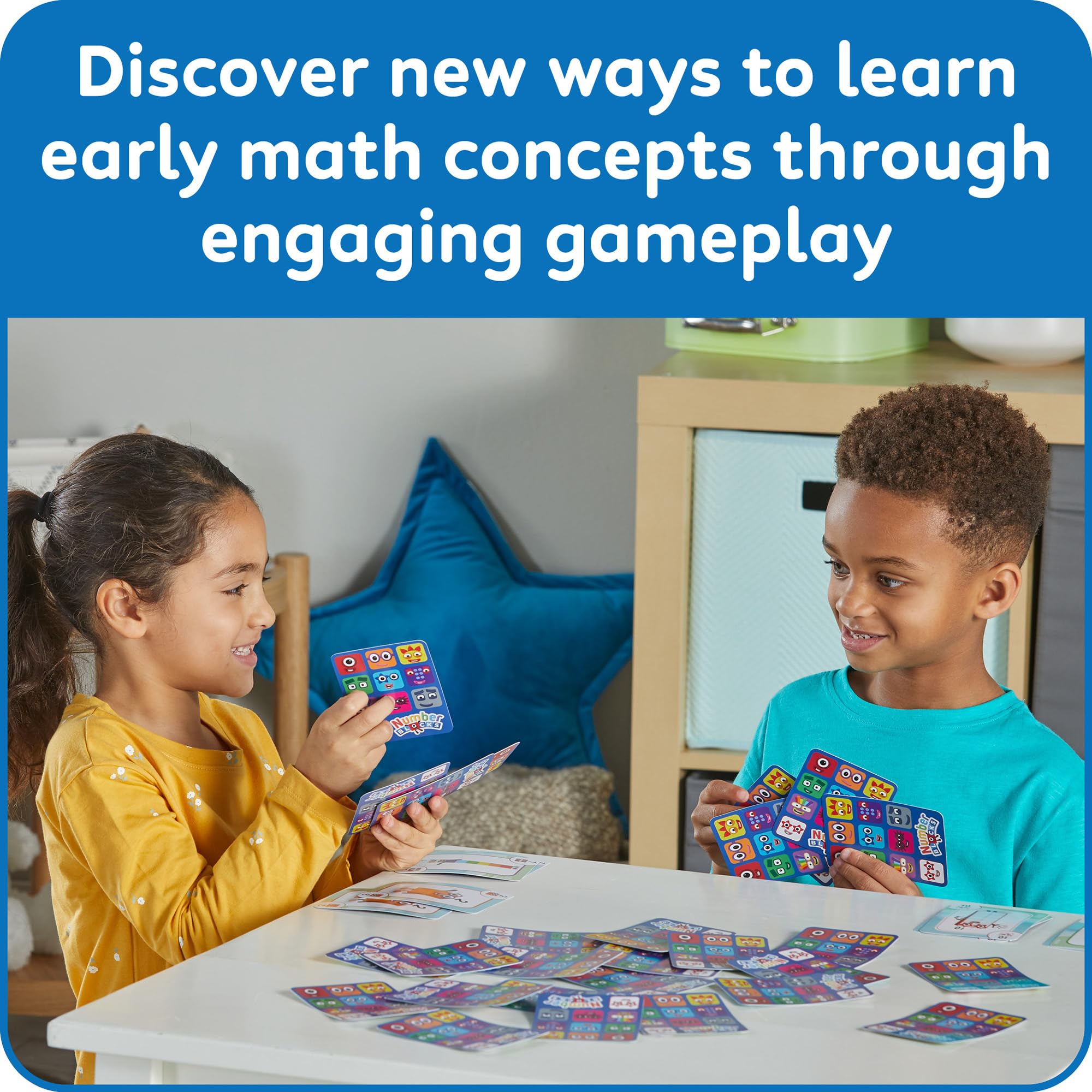 Learning Resources Numberblocks Playing Cards, 54-Card Set with Game Guide for Kids 3+ 7