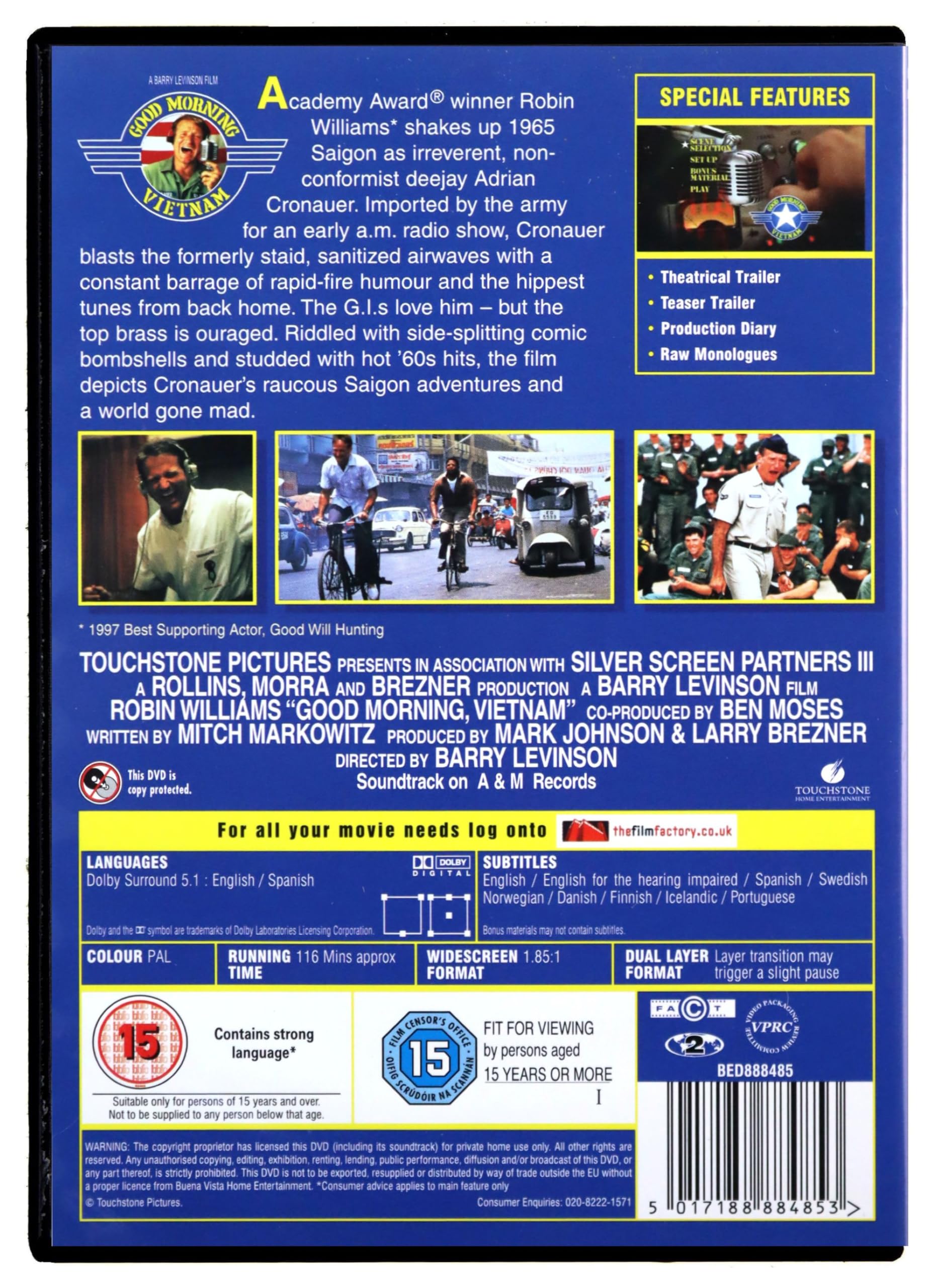 Good Morning, Vietnam (1987) - Special Edition [DVD] 4