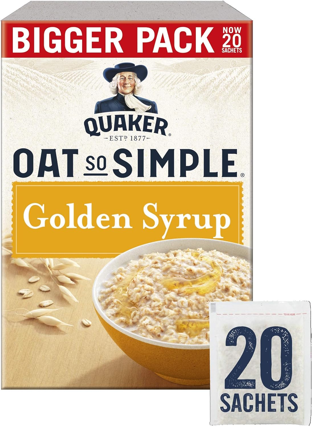 Quaker Oat So Simple Family Pack Golden Syrup 20 x 36g 6
