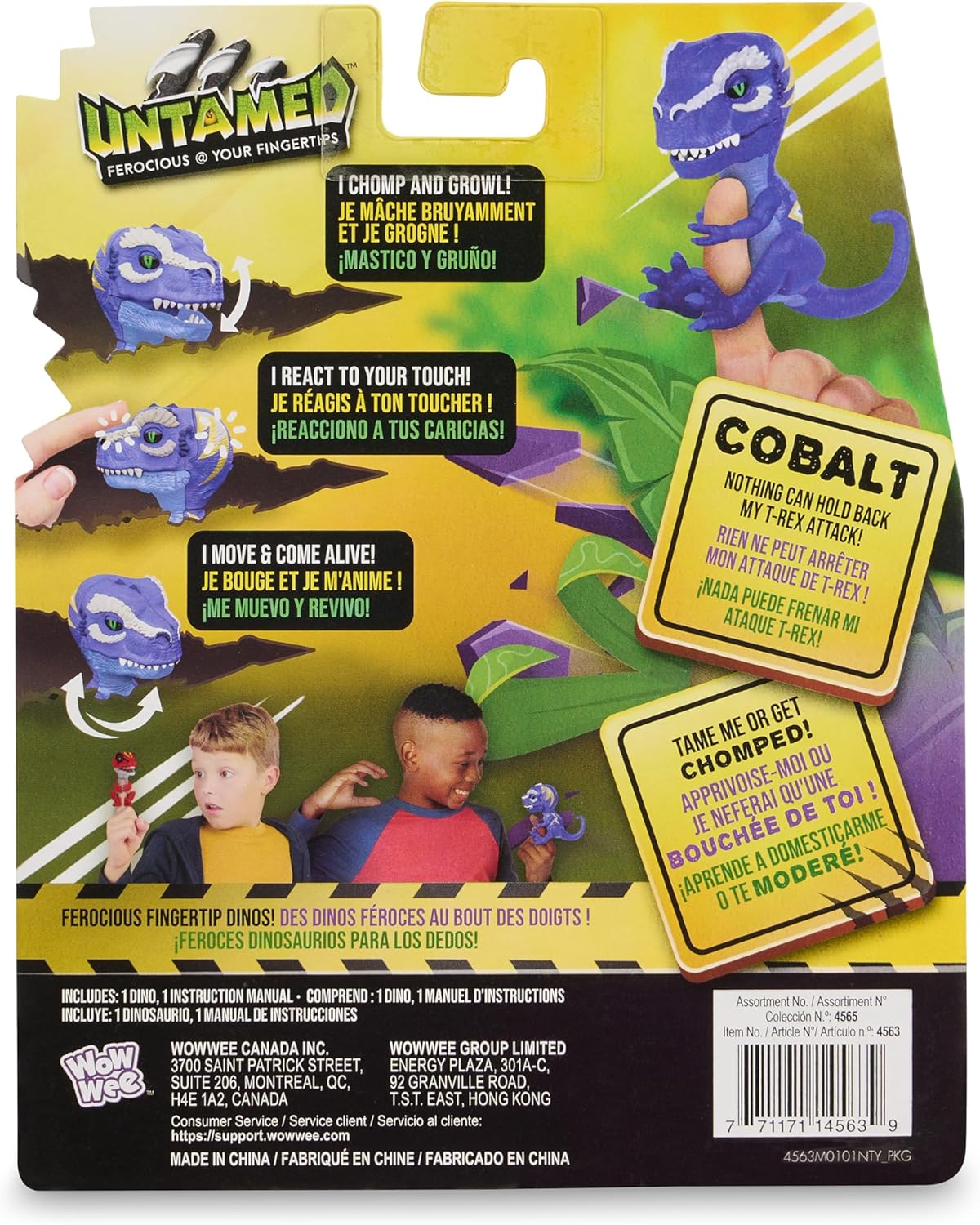 Untamed Roaring Dinos Interactive T-Rex - Cobalt Blue, 40+ Sounds & Reactions, Ages 5+ 4