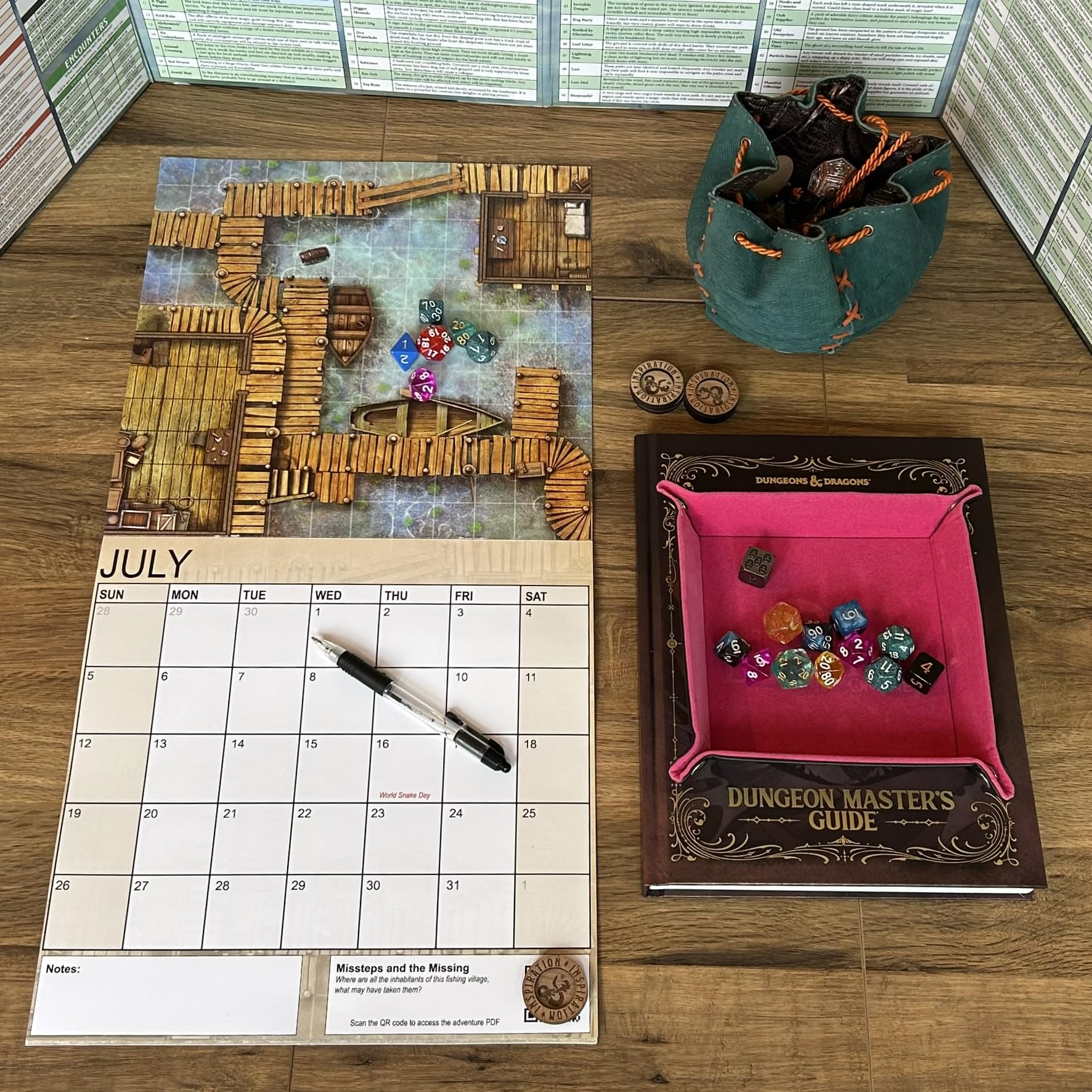 Loke Battlemats Calendar of Many Adventures 2026 3