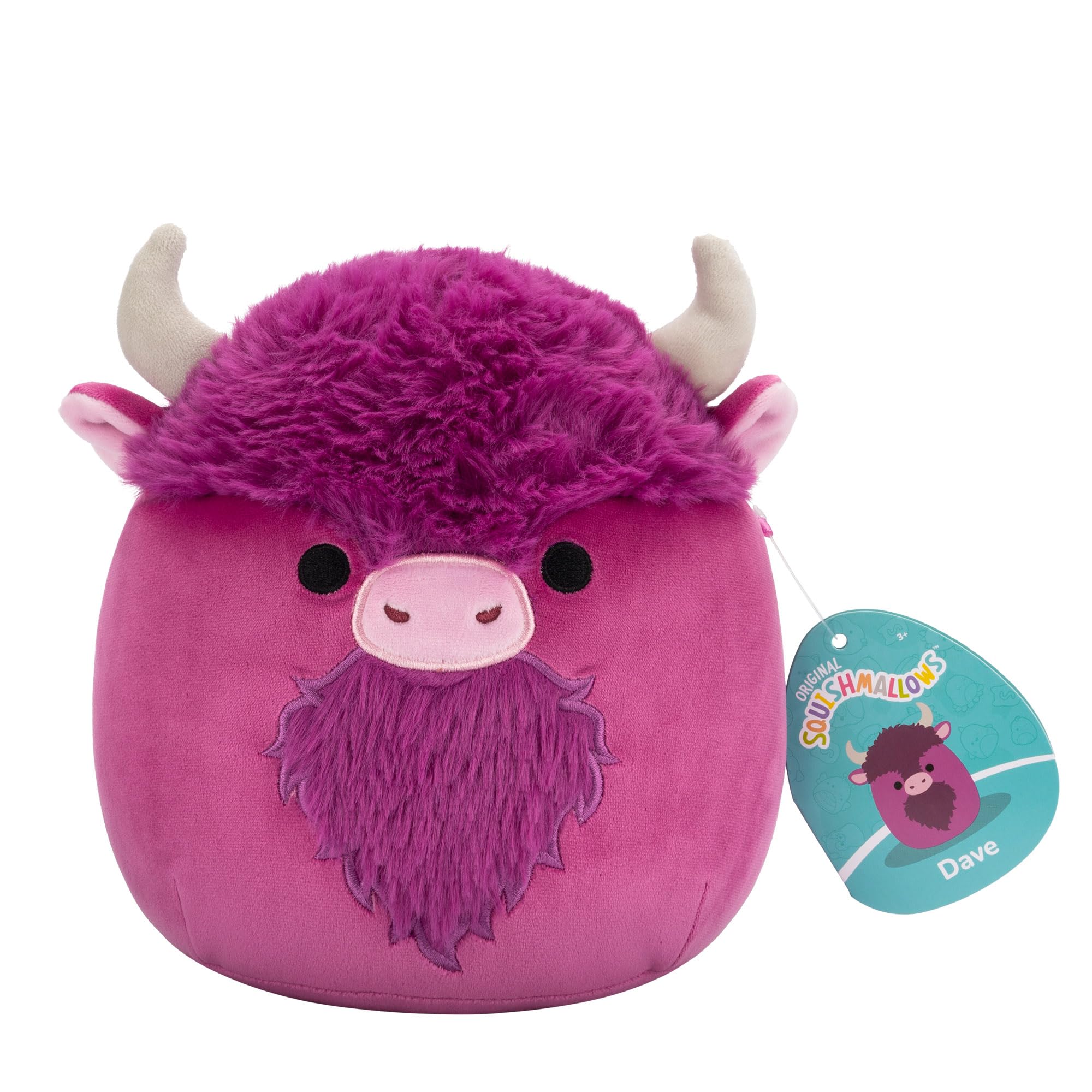 Squishmallows 7.5 Inch Plush - Dave the Plum Bison Collectible Stuffed Animal 6