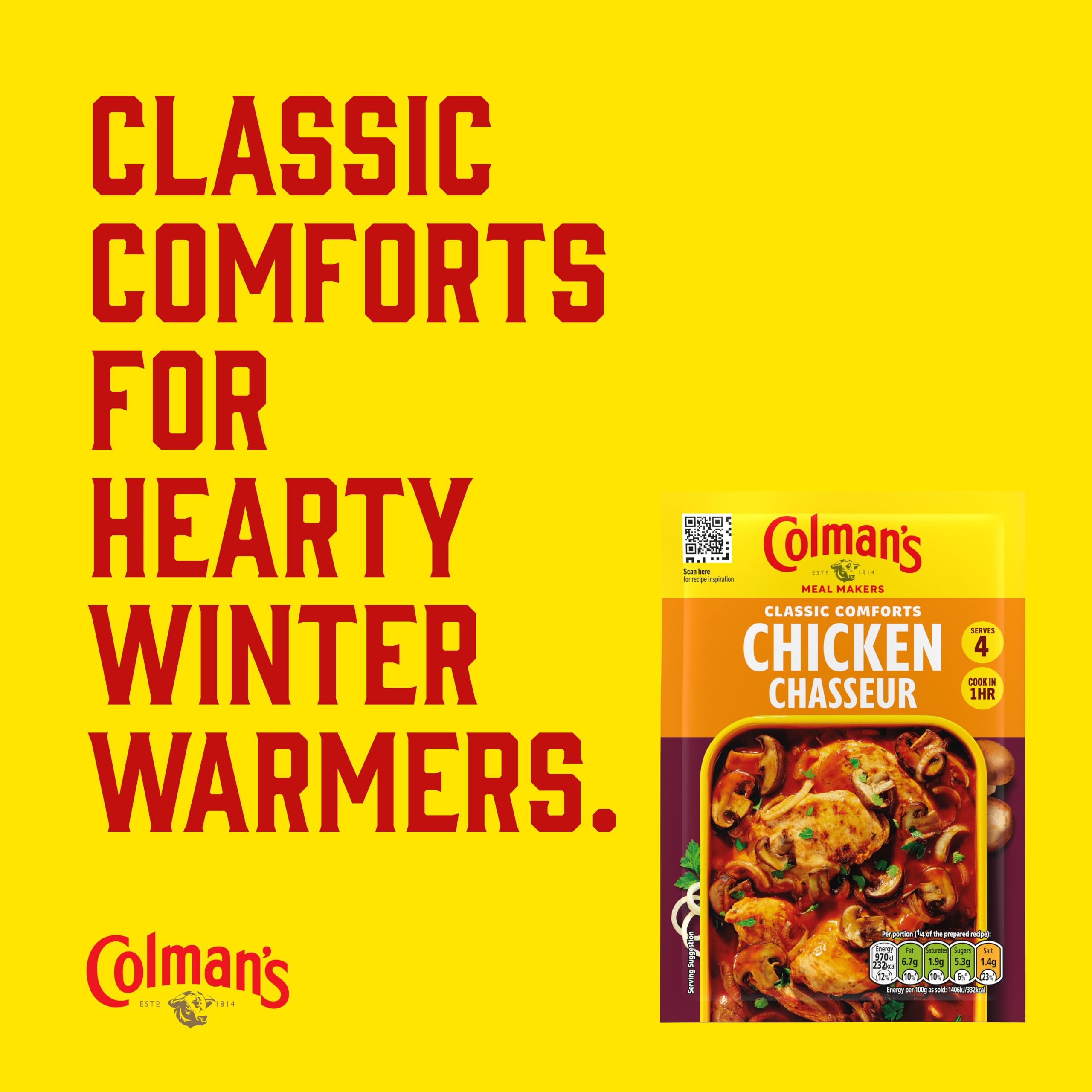 Colman's Chicken Chasseur Meal Maker - Recipe Mix for Rich Comfort Food 4