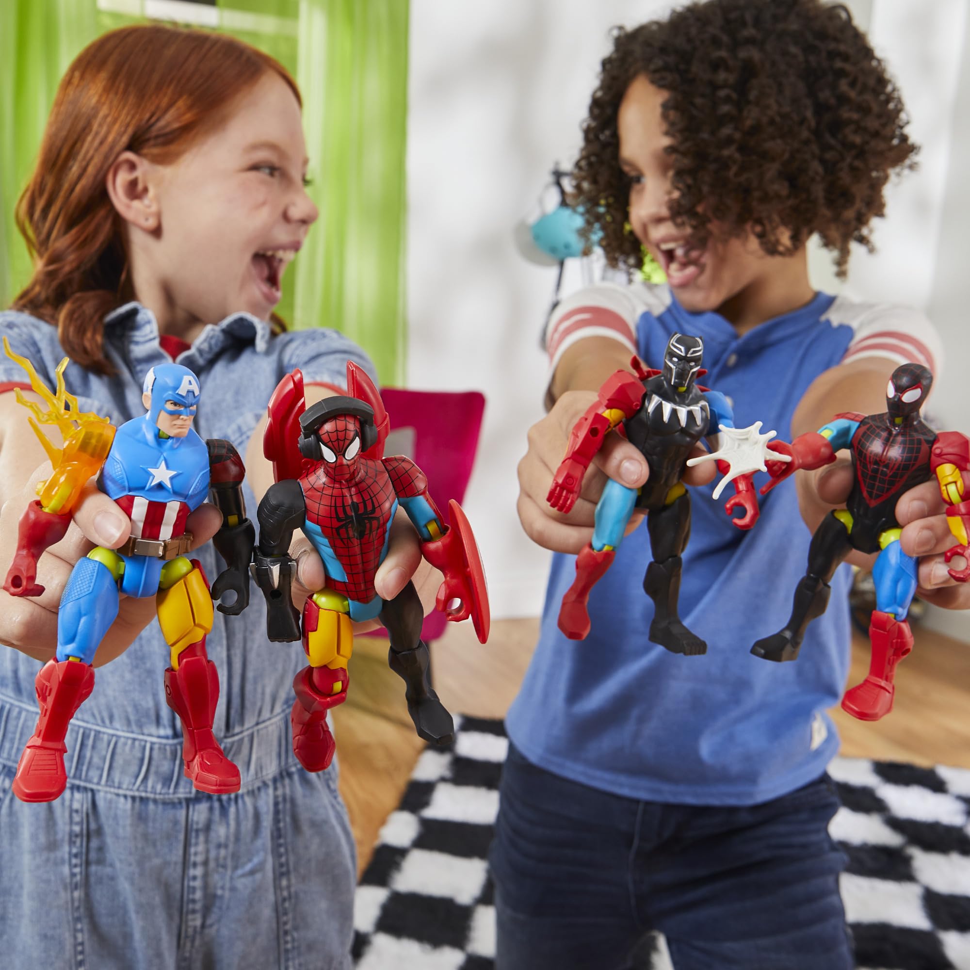 MixMashers Marvel Spider-Man Action Figure - Mix & Match Super Heroes, 4+ Years 7