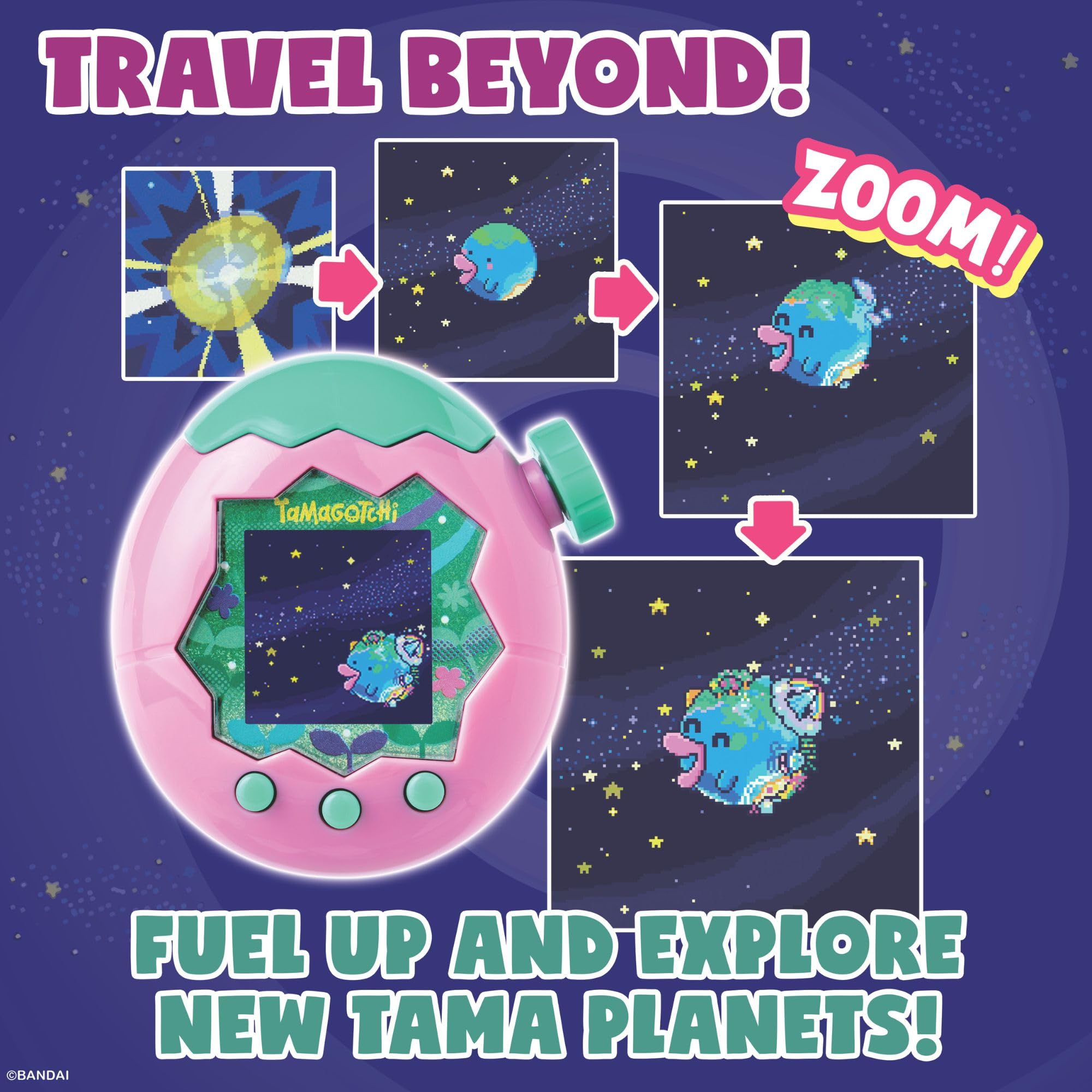 Tamagotchi - Paradise Digital Pet Pink Land Shell 9