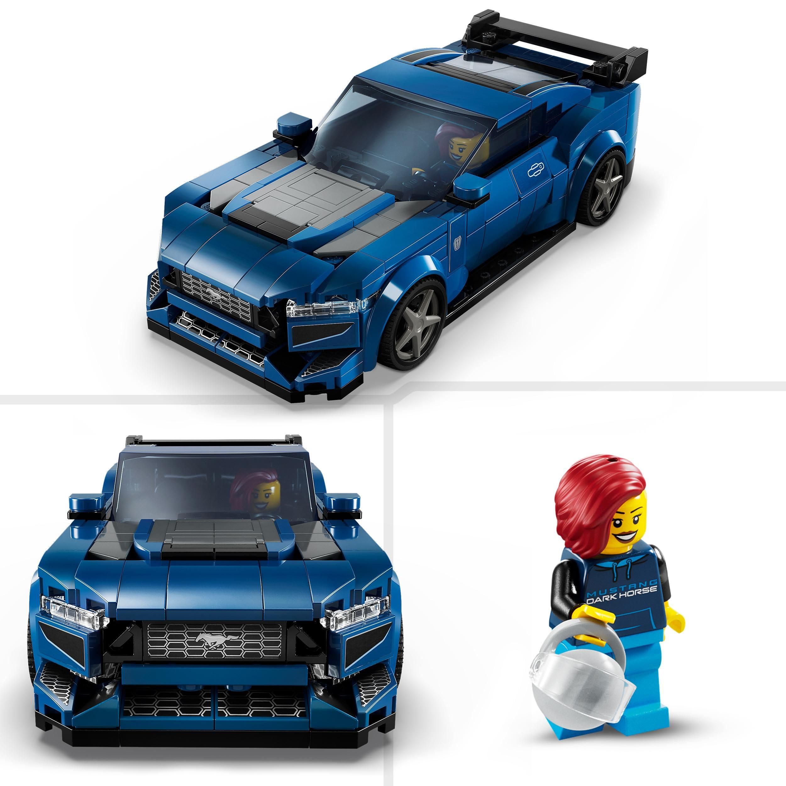 LEGO Speed Champions Ford Mustang Dark Horse Sports Car Toy - Buildable Vehicle for Ages 9+ 6