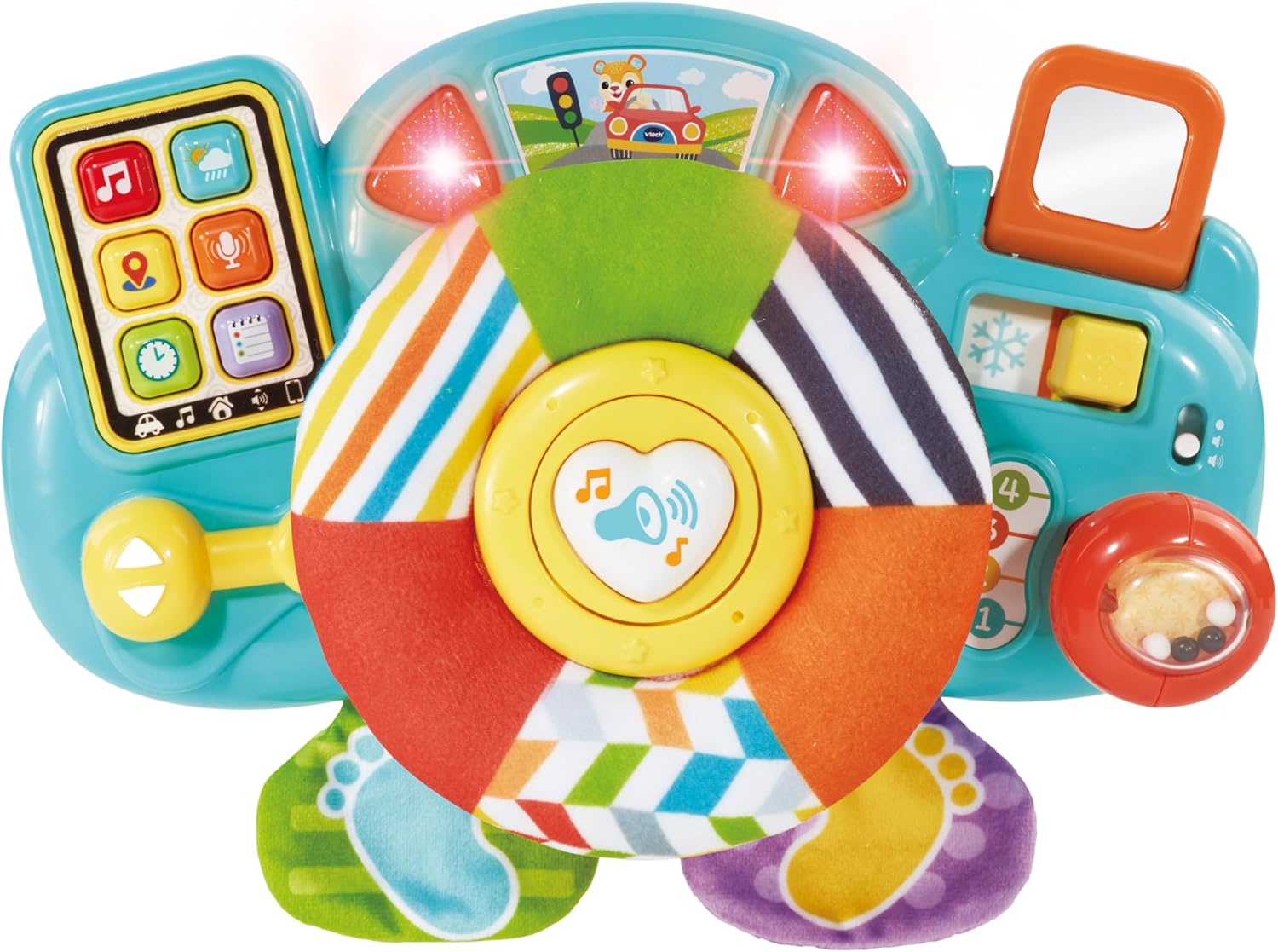 VTech Beep Beep Baby Driver - Interactive Steering Wheel Toy for 3 Months+