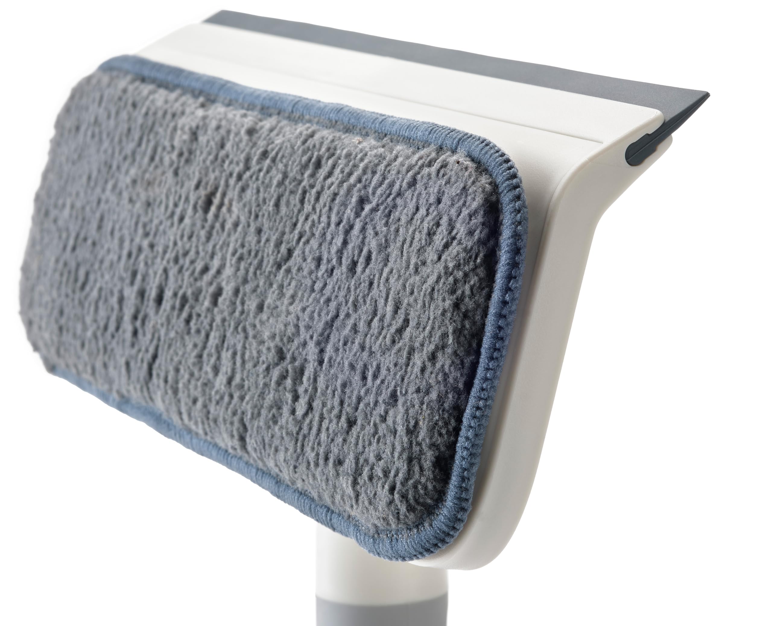 Joseph Joseph CleanTech 2-in-1 Bathroom Cleaning Brush - Microfibre Pad & Silicone Squeegee | 362mm Length 2