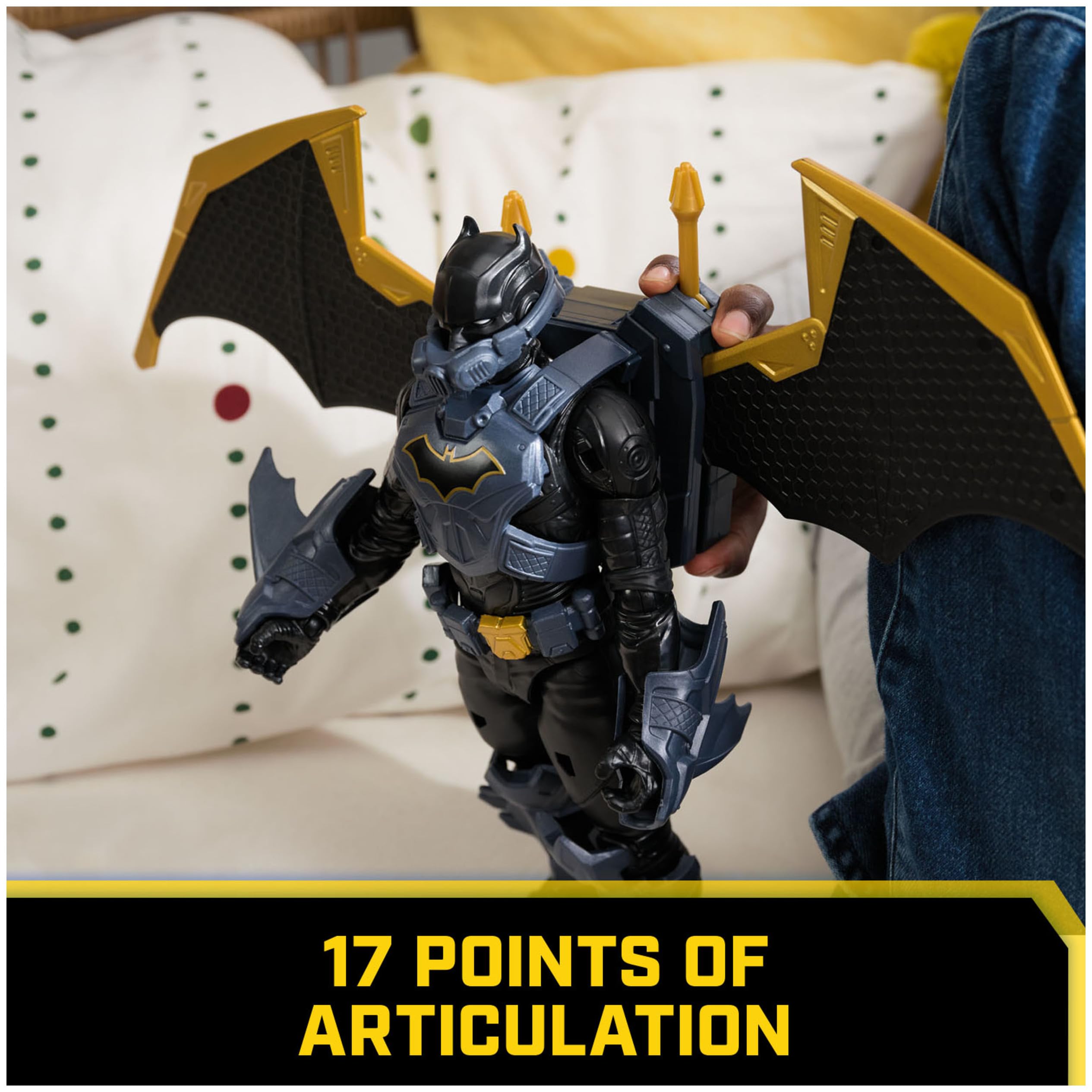 Night Sky Batman Action Figure - 30cm with Expandable Wings & 17 Points of Articulation 8